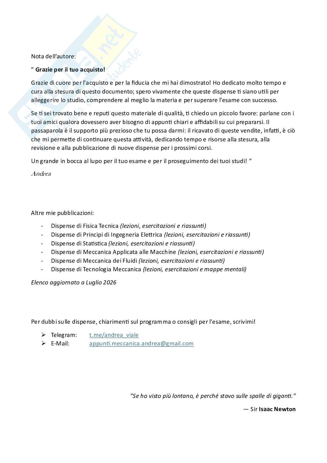 Riassunto esame Costruzione di macchine, Prof. Patriarca Luca, libro consigliato Costruzione di macchine 1, Davoli Pag. 2