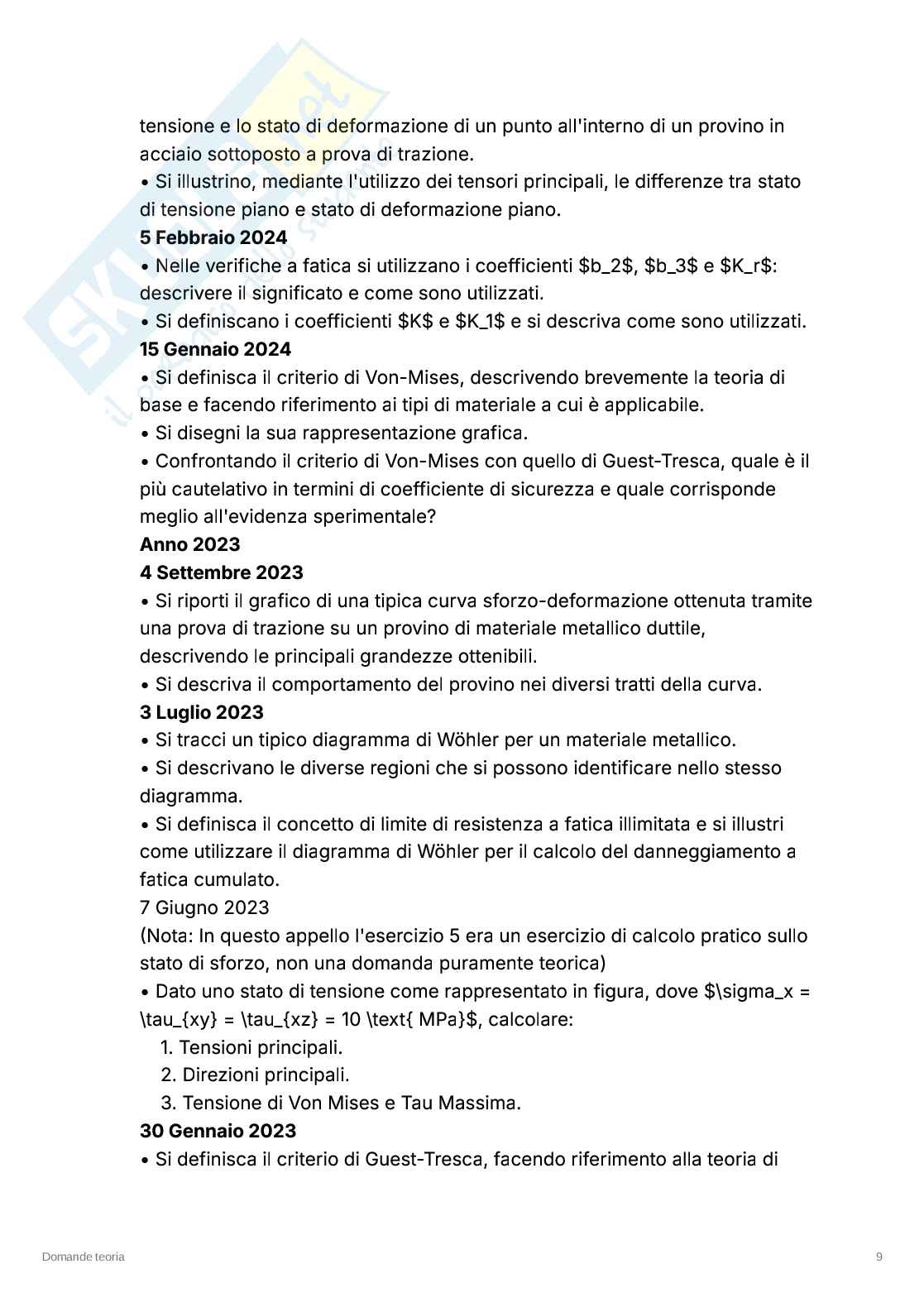 Riassunto esame Costruzione di macchine, Prof. Patriarca Luca, libro consigliato Costruzione di macchine 1, Davoli Pag. 56