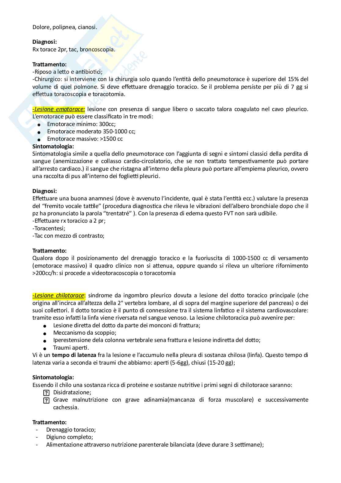 Lezione Chirurgia d'urgenza Pag. 2