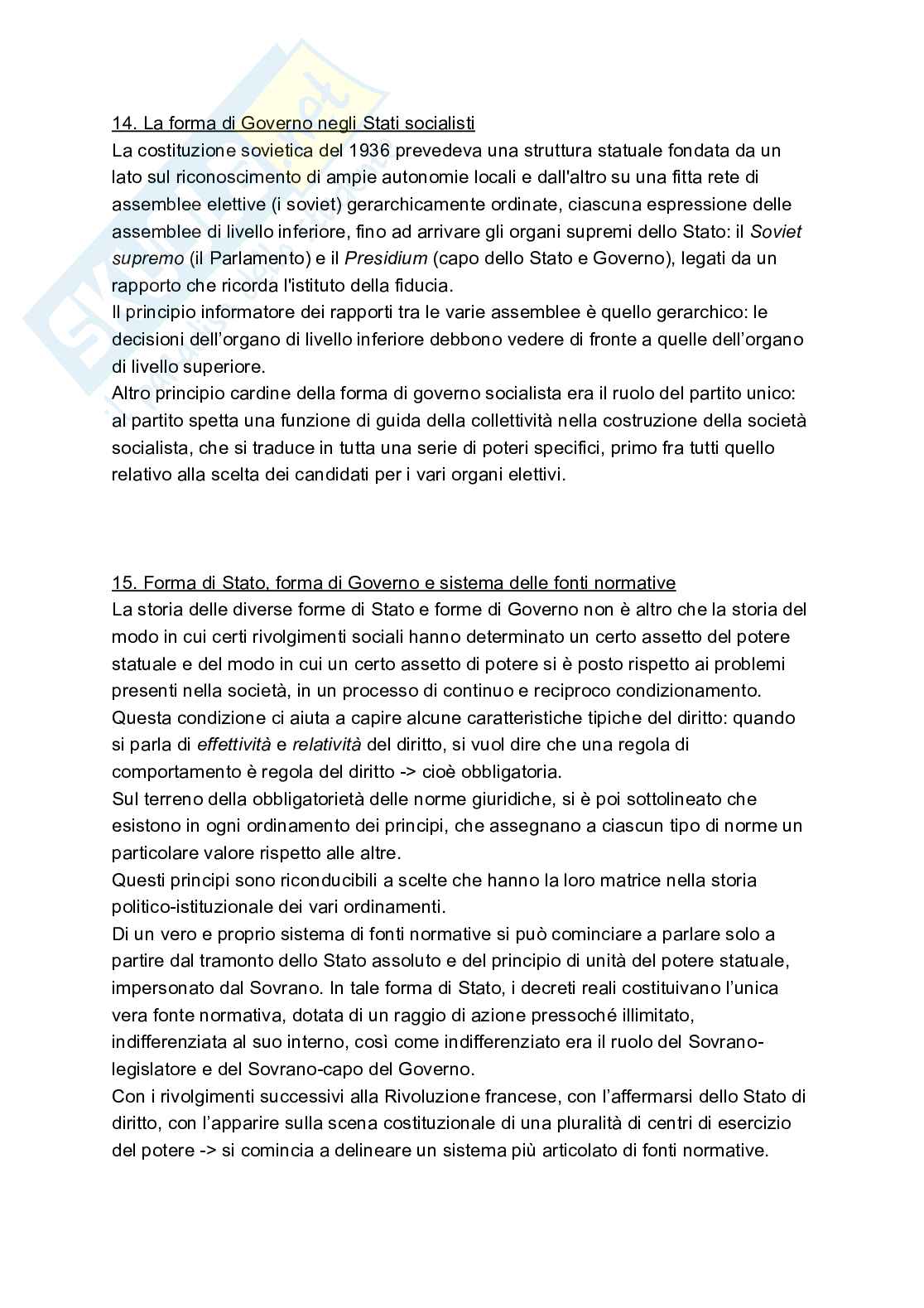 Riassunto esame Diritto costituzionale, Prof. Lamarque Elisabetta, libro consigliato Diritto costituzionale e pubblico , Caretti, De Siervo Pag. 16