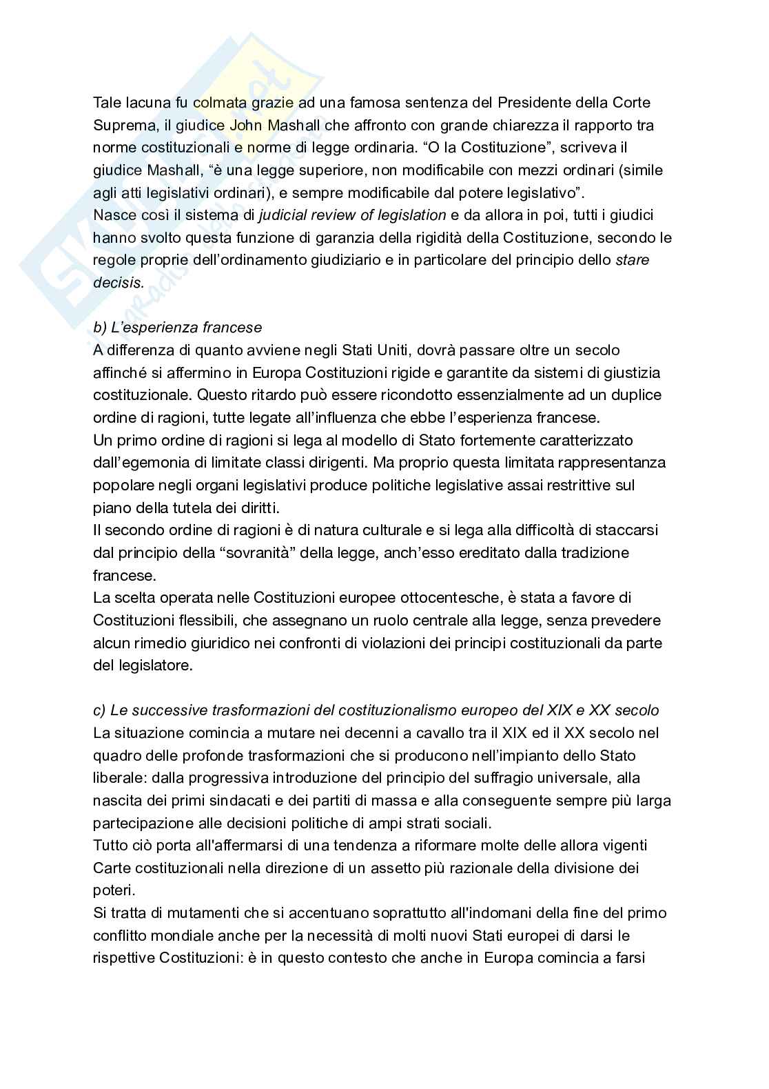 Riassunto esame Diritto costituzionale, Prof. Lamarque Elisabetta, libro consigliato Diritto costituzionale e pubblico , Caretti, De Siervo Pag. 21