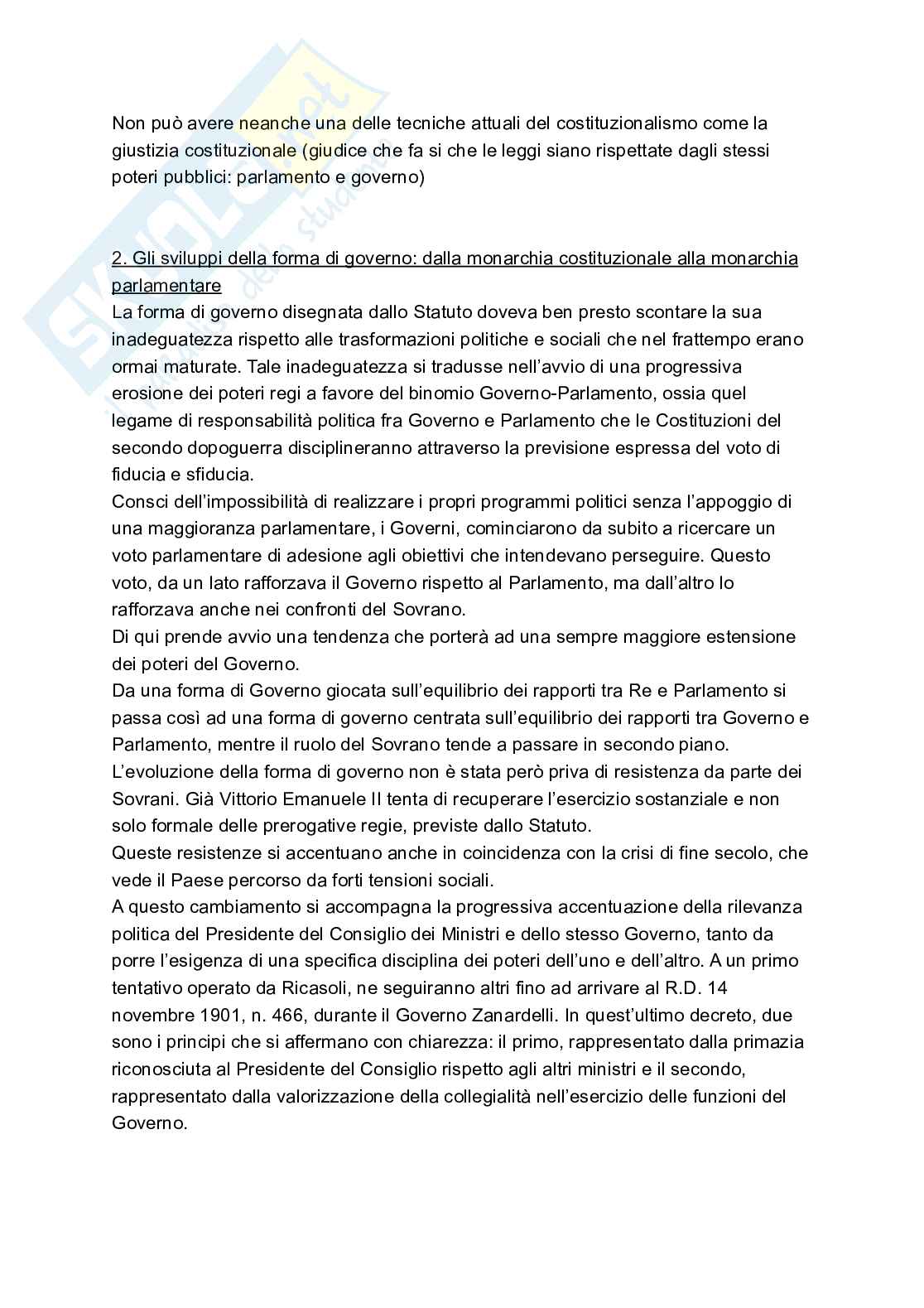 Riassunto esame Diritto costituzionale, Prof. Lamarque Elisabetta, libro consigliato Diritto costituzionale e pubblico , Caretti, De Siervo Pag. 26