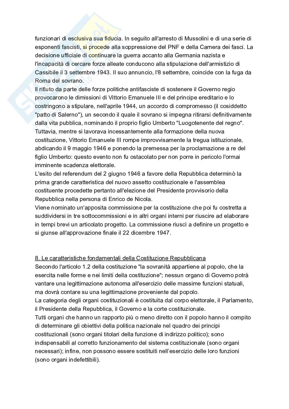 Riassunto esame Diritto costituzionale, Prof. Lamarque Elisabetta, libro consigliato Diritto costituzionale e pubblico , Caretti, De Siervo Pag. 31
