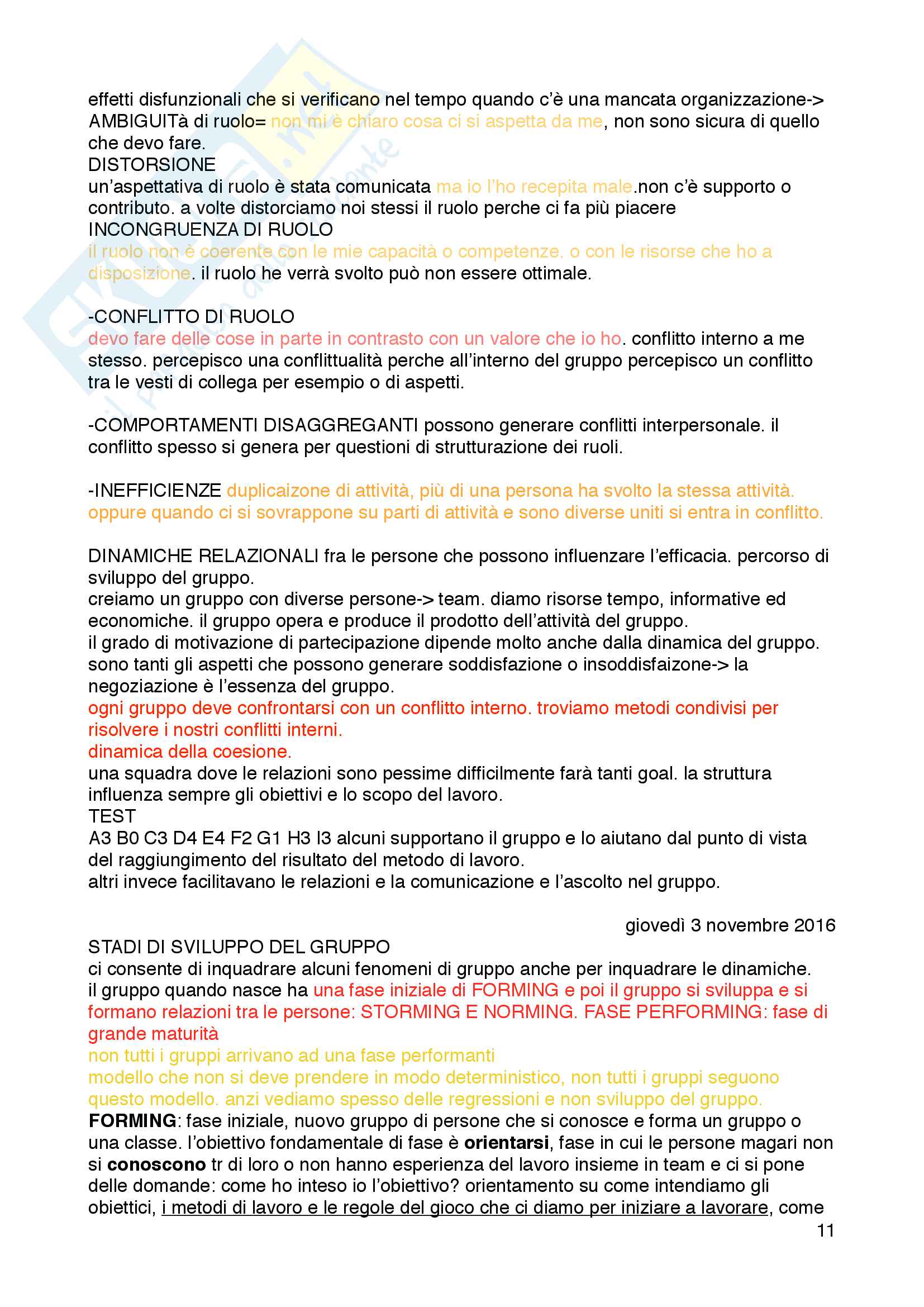Appunti organizzazione aziendale Pag. 11