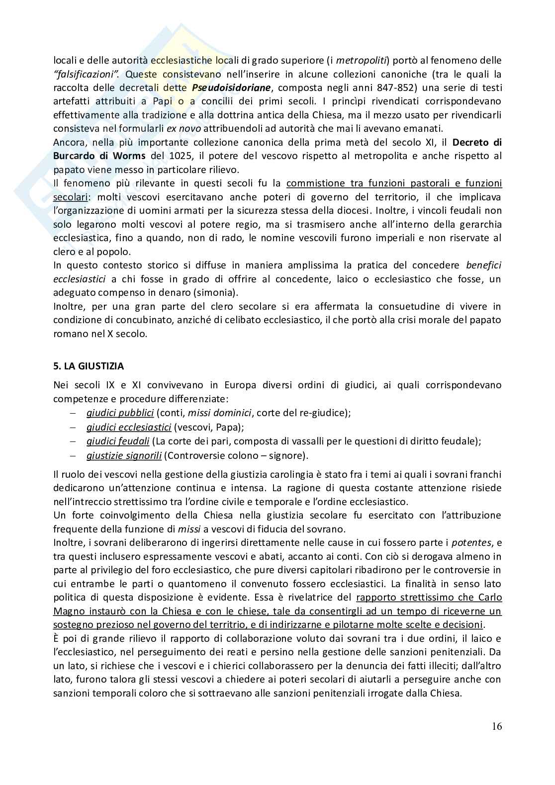 Riassunto esame Storia del diritto medievale e moderno, Prof. Chiodi Giovanni, libro consigliato Storia del diritto in Europa - 2^ edizione, Padoa Schioppa Pag. 16