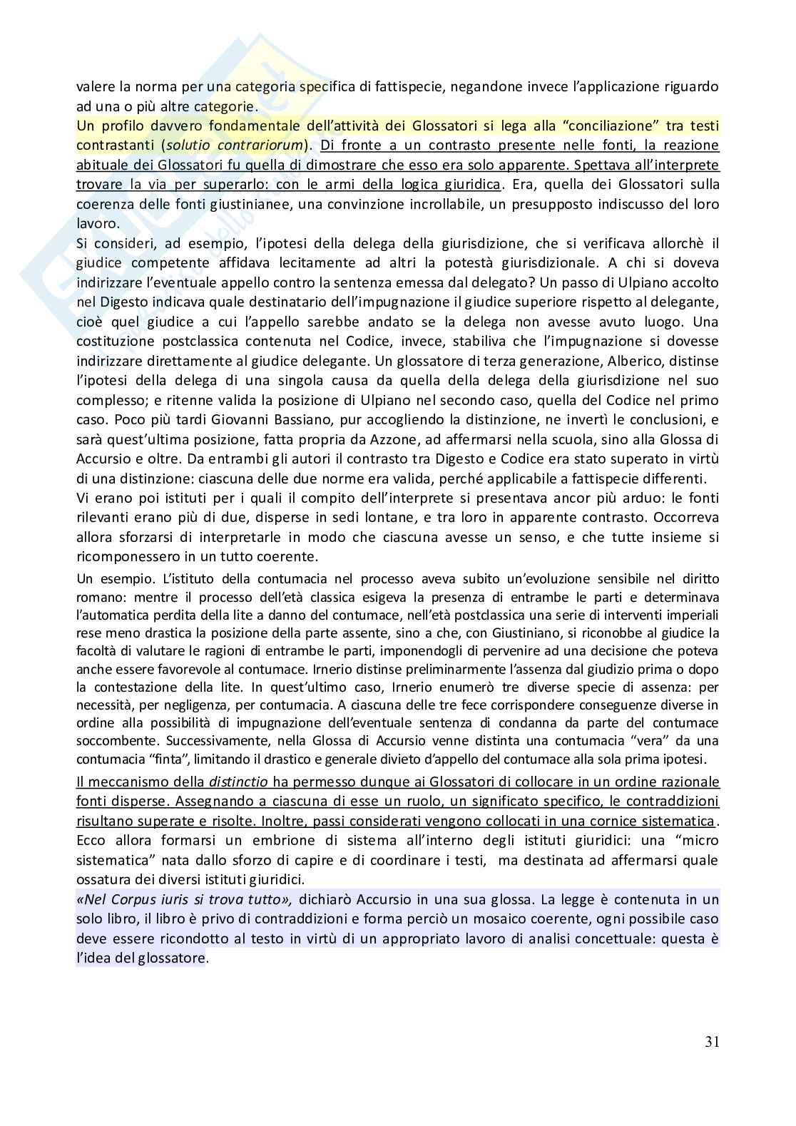 Riassunto esame Storia del diritto medievale e moderno, Prof. Chiodi Giovanni, libro consigliato Storia del diritto in Europa - 2^ edizione, Padoa Schioppa Pag. 31