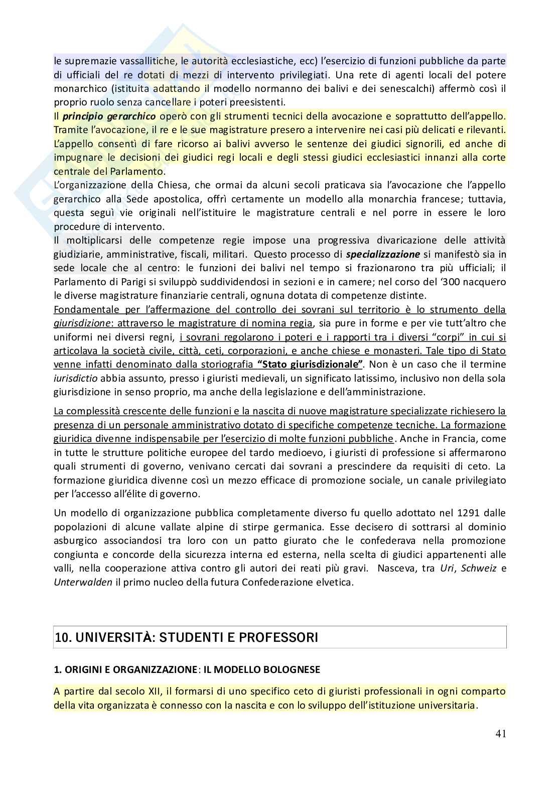 Riassunto esame Storia del diritto medievale e moderno, Prof. Chiodi Giovanni, libro consigliato Storia del diritto in Europa - 2^ edizione, Padoa Schioppa Pag. 41