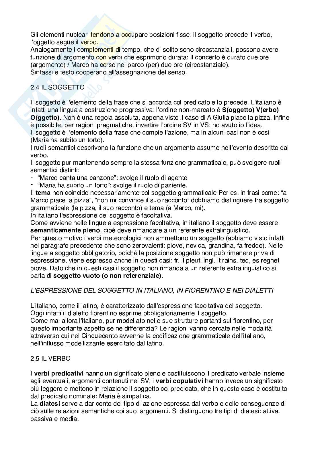 Riassunto esame Lingua italiana, Prof. Pizzoli Lucilla, libro consigliato Linguistica italiana, Bologna, Il Mulino, 2020 (2 ed.), M. Palermo Pag. 6