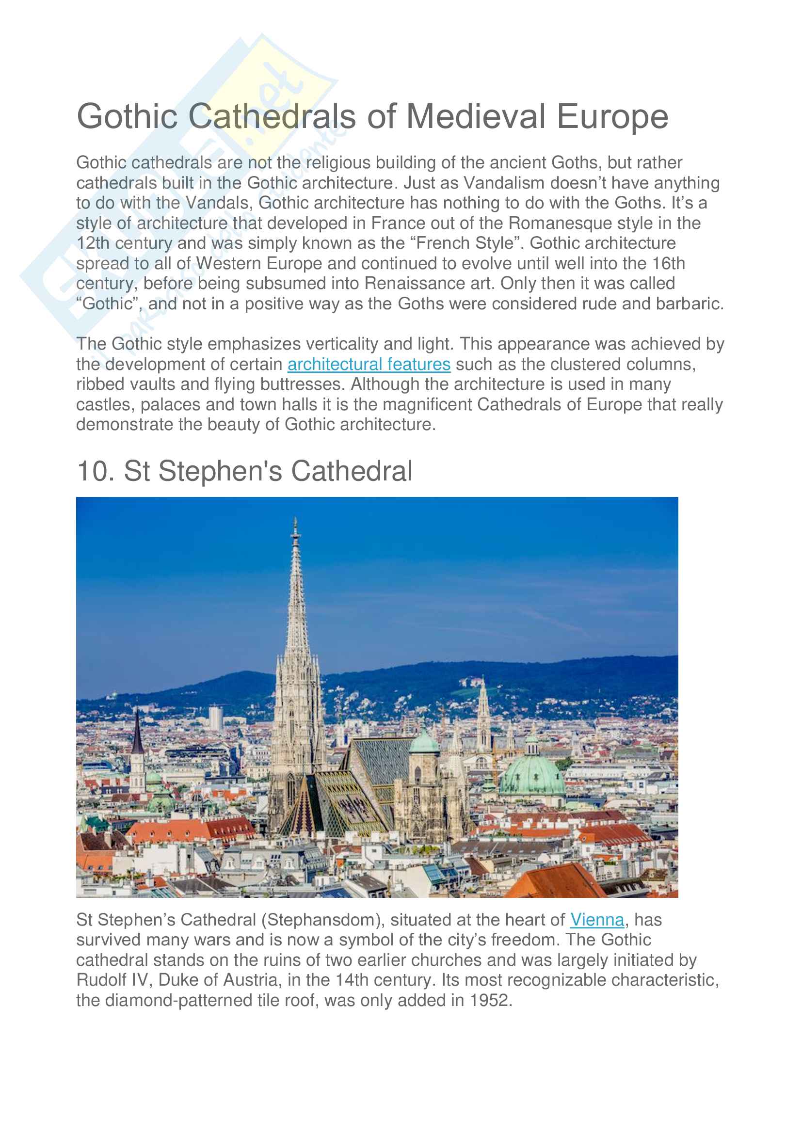 Gothic Cathedrals of Medieval Europe Pag. 1