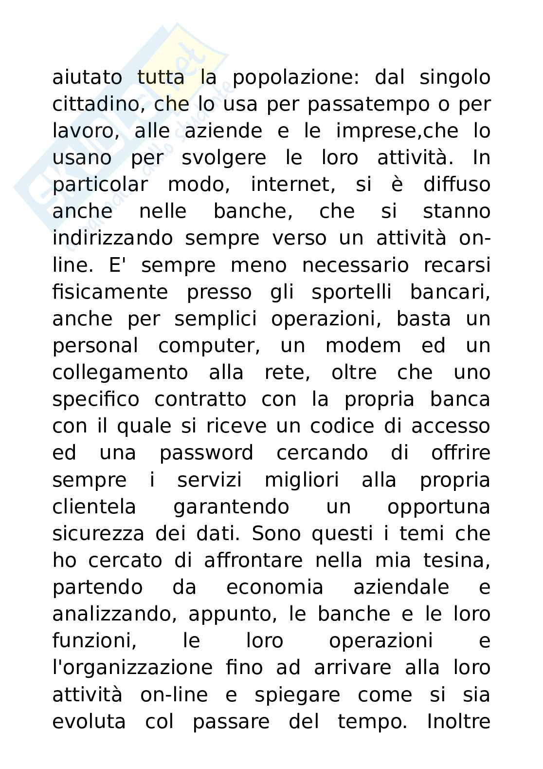 Tecnologie nel mondo bancario Pag. 2