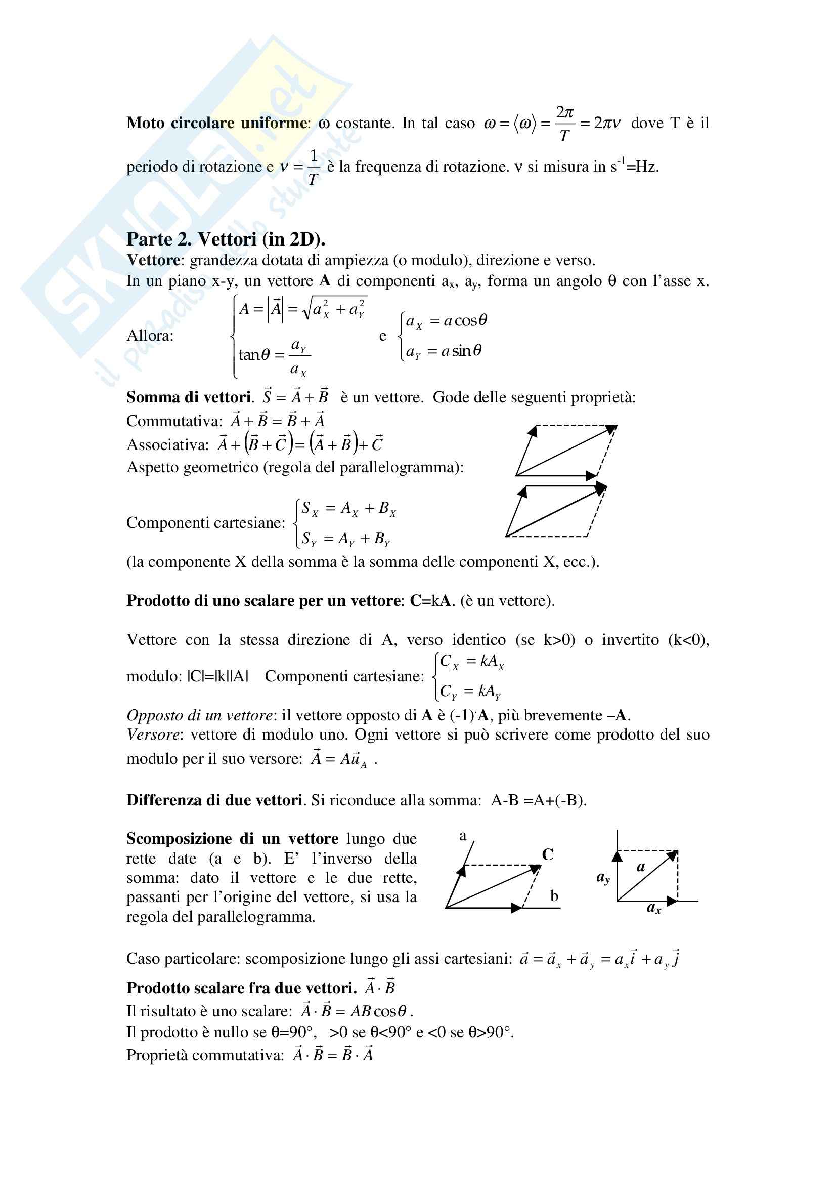 Fisica statistica ed informatica – Formulario Pag. 2