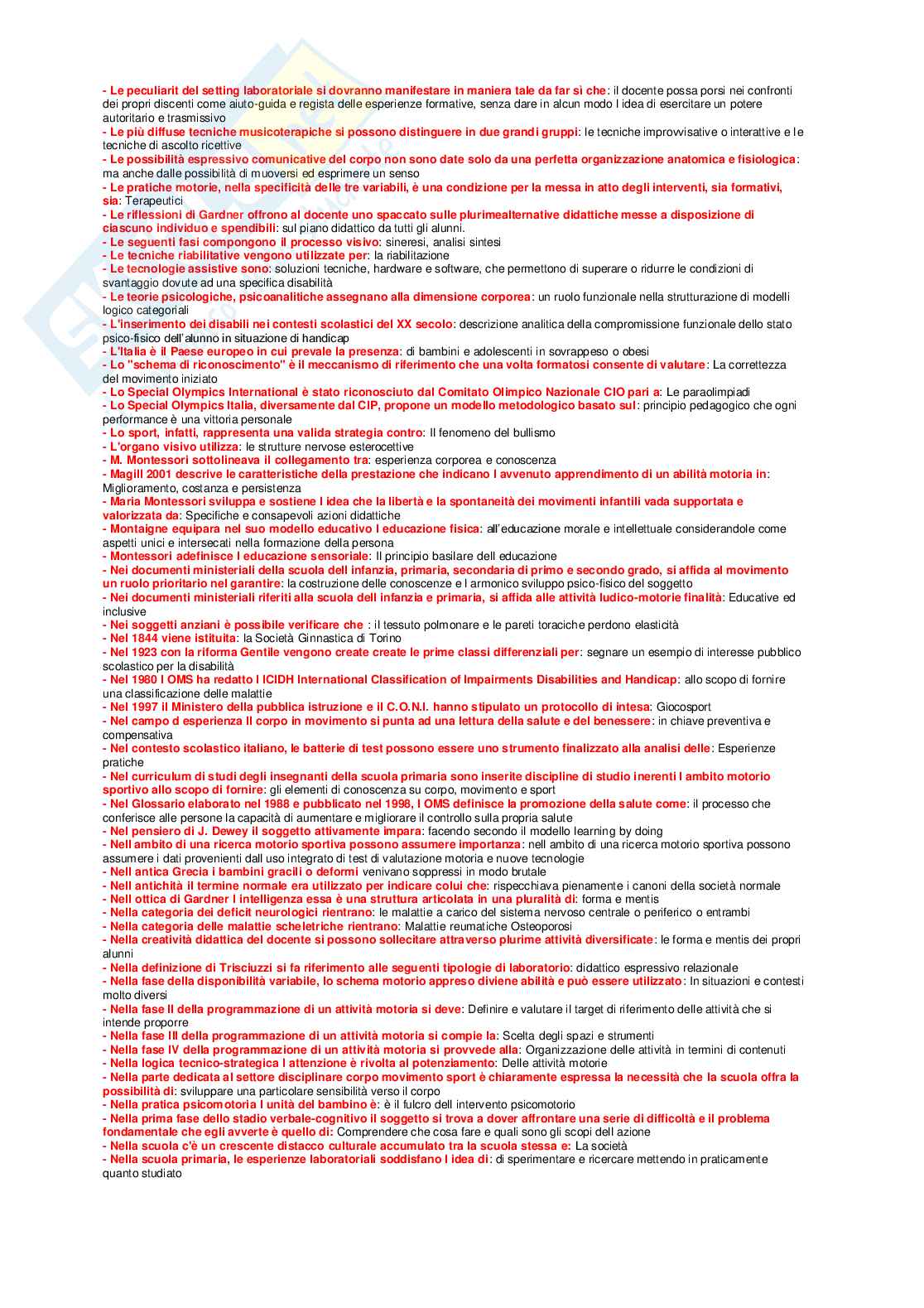 Didattica attività motoria rieducazione funzionale  Pag. 6
