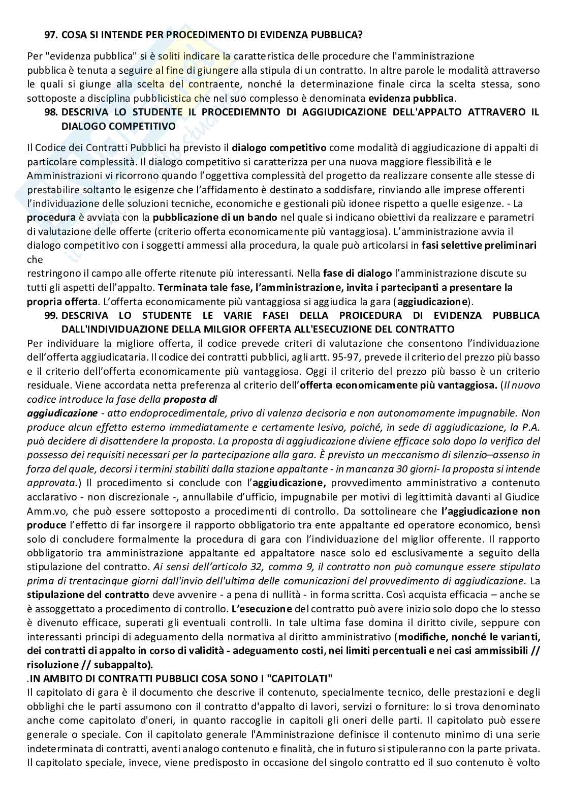 Paniere Diritto amministrativo I (2026) - Risposte aperte corrette  Pag. 21