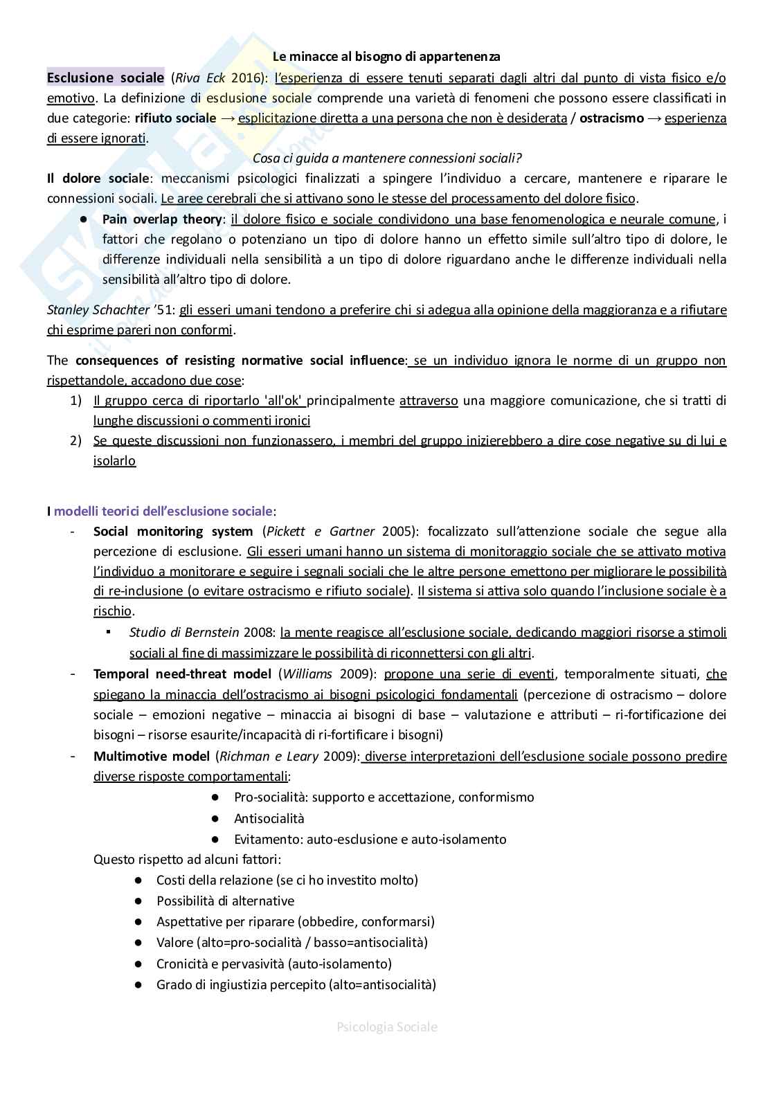 Psicologia sociale - Appunti completi Pag. 46