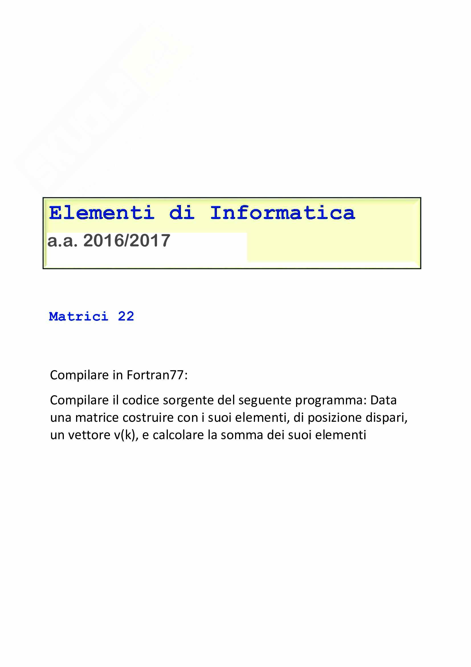 Laboratorio matrici - 22 Pag. 1