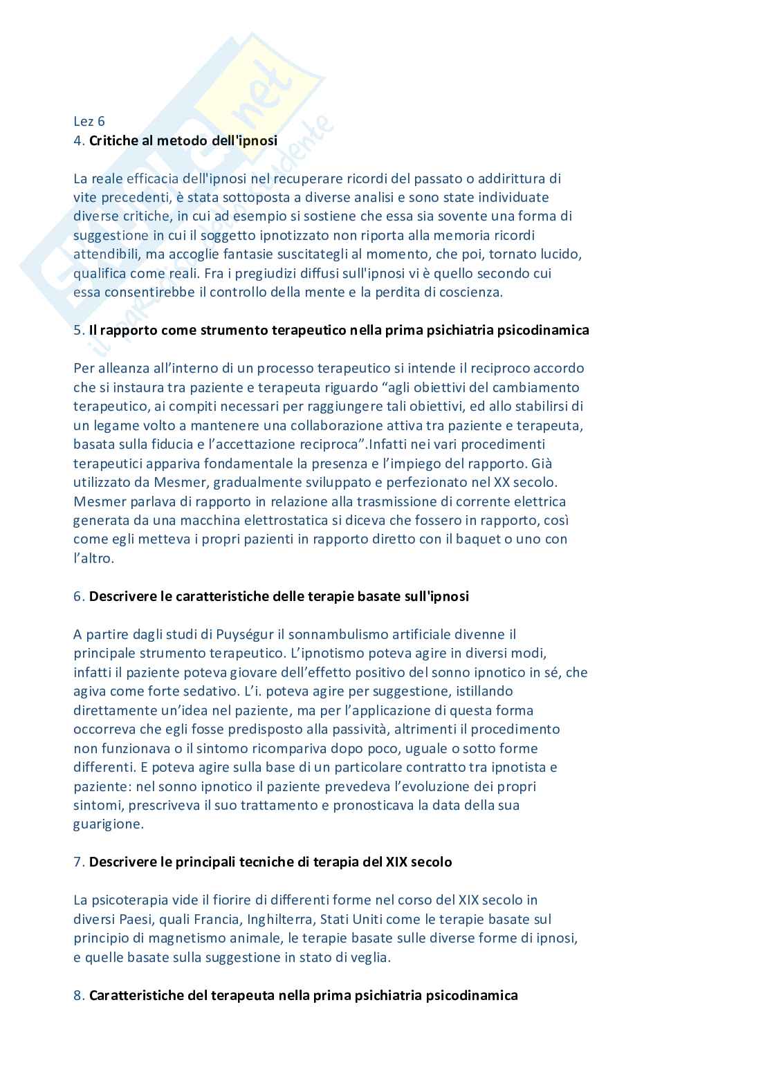 Paniere Psicologia dinamica - Risposte aperte - aggiornato (2026) Pag. 11