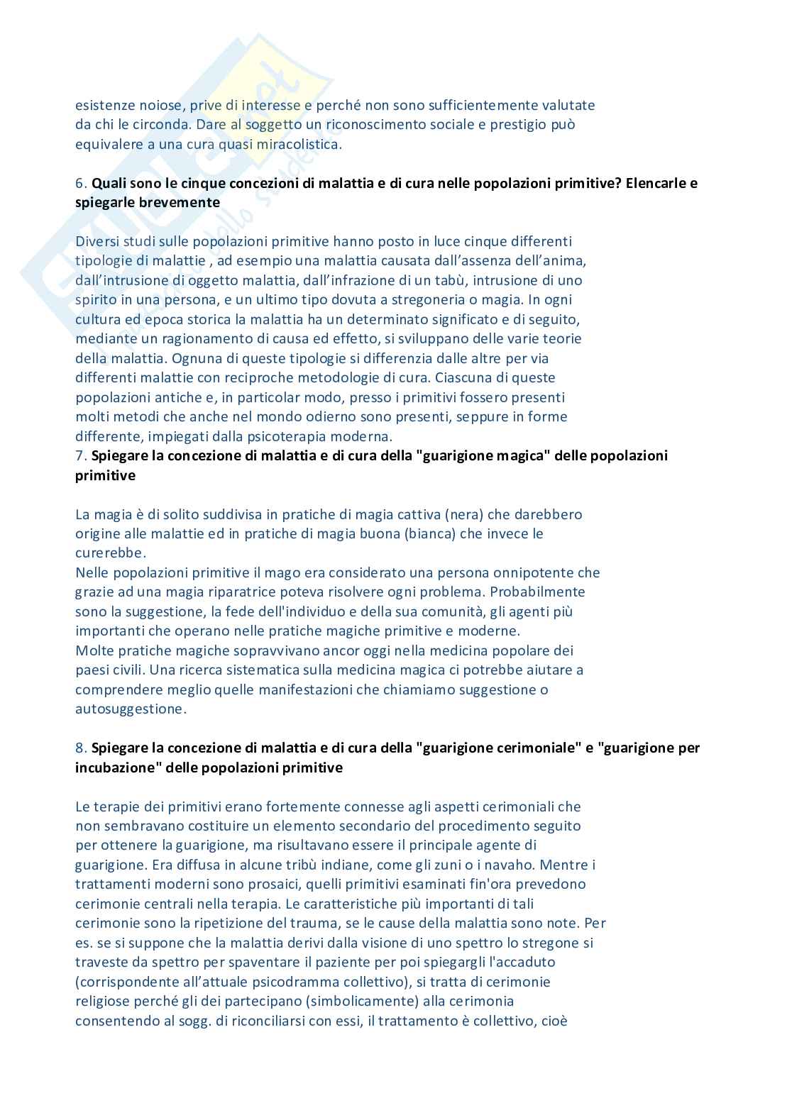 Paniere Psicologia dinamica - Risposte aperte - aggiornato (2026) Pag. 6