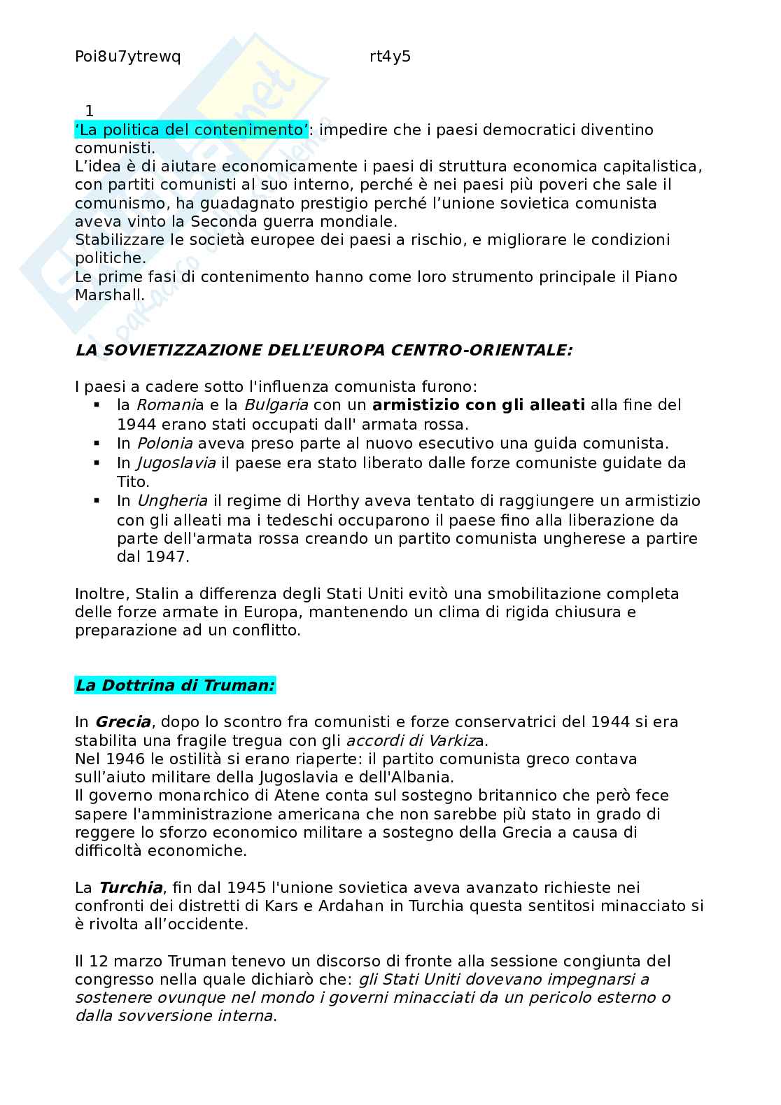 Appunti lezioni storia delle relazioni internazionali Pag. 41