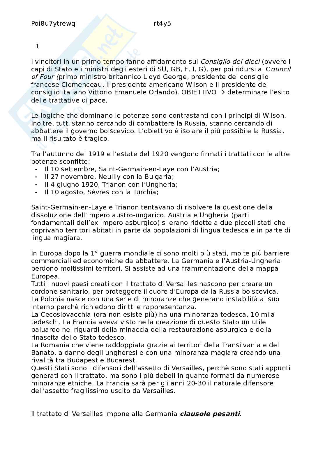 Appunti lezioni storia delle relazioni internazionali Pag. 6