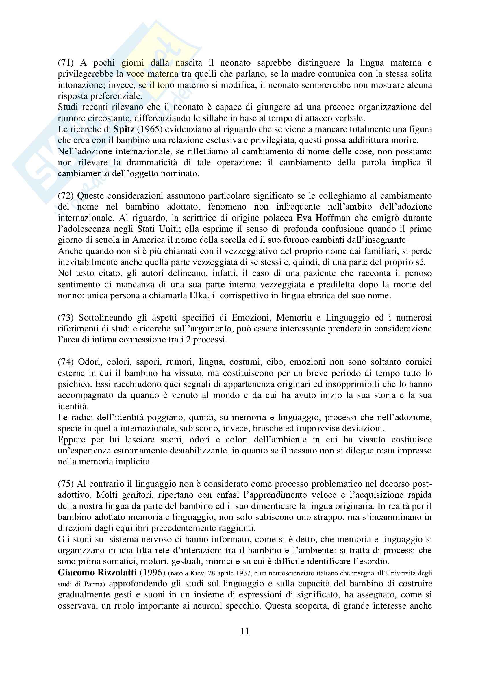 Pedagogia generale - le teorie sulle emozioni Pag. 11