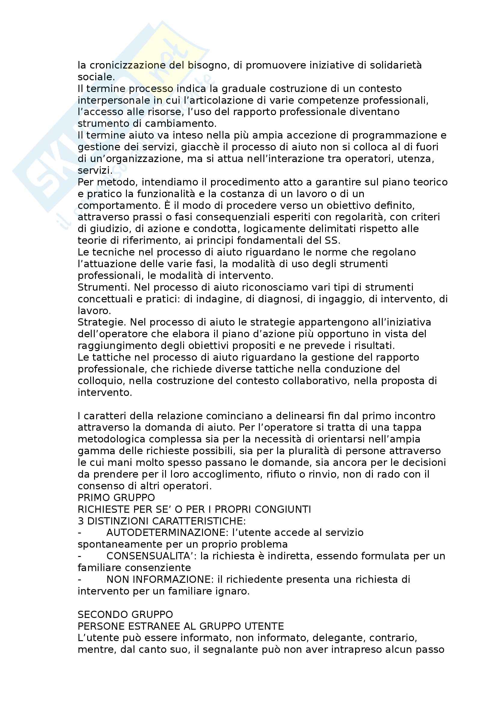 Metodi E Tecniche Del Servizio Sociale