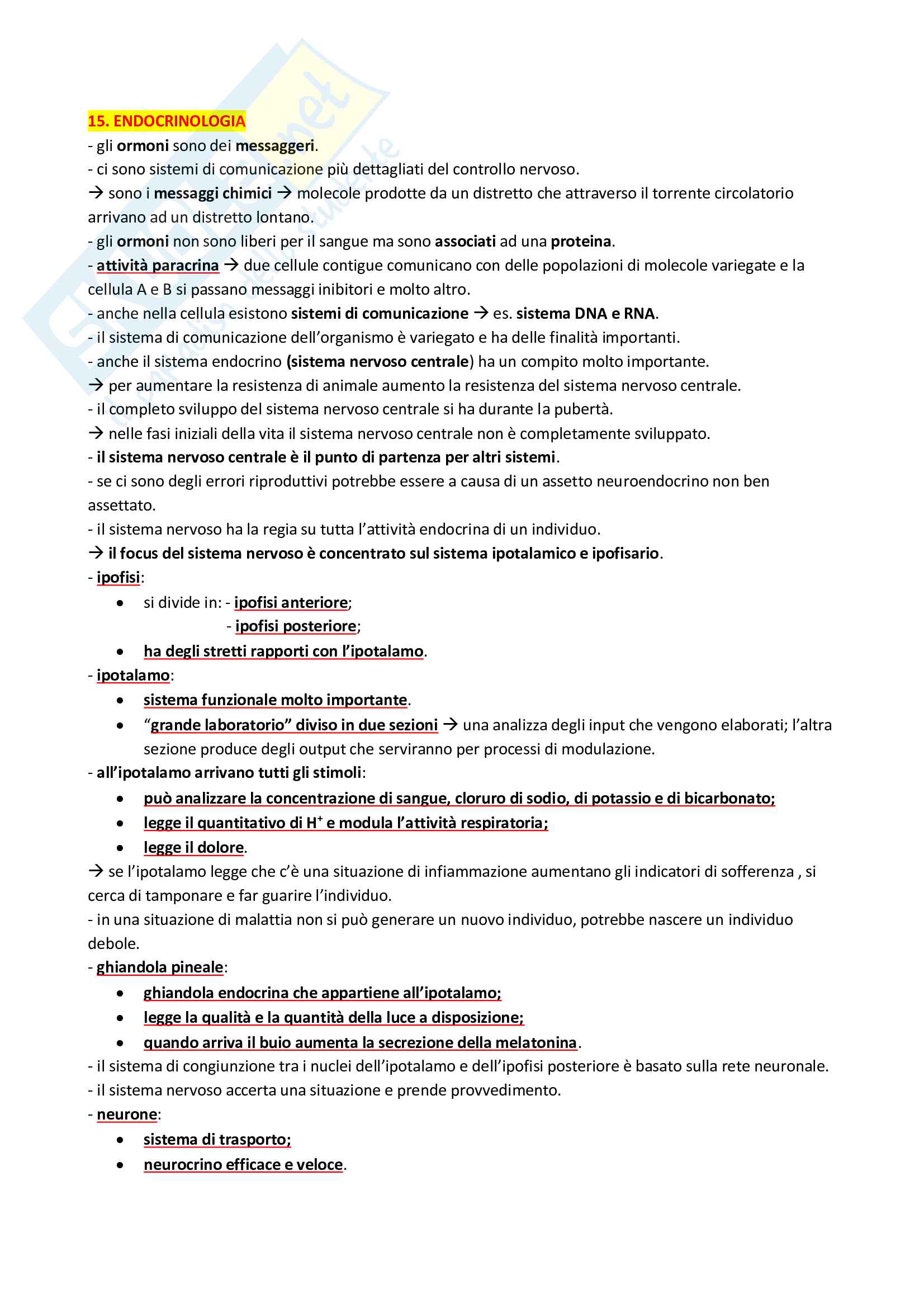 Endocrinologia Pag. 1