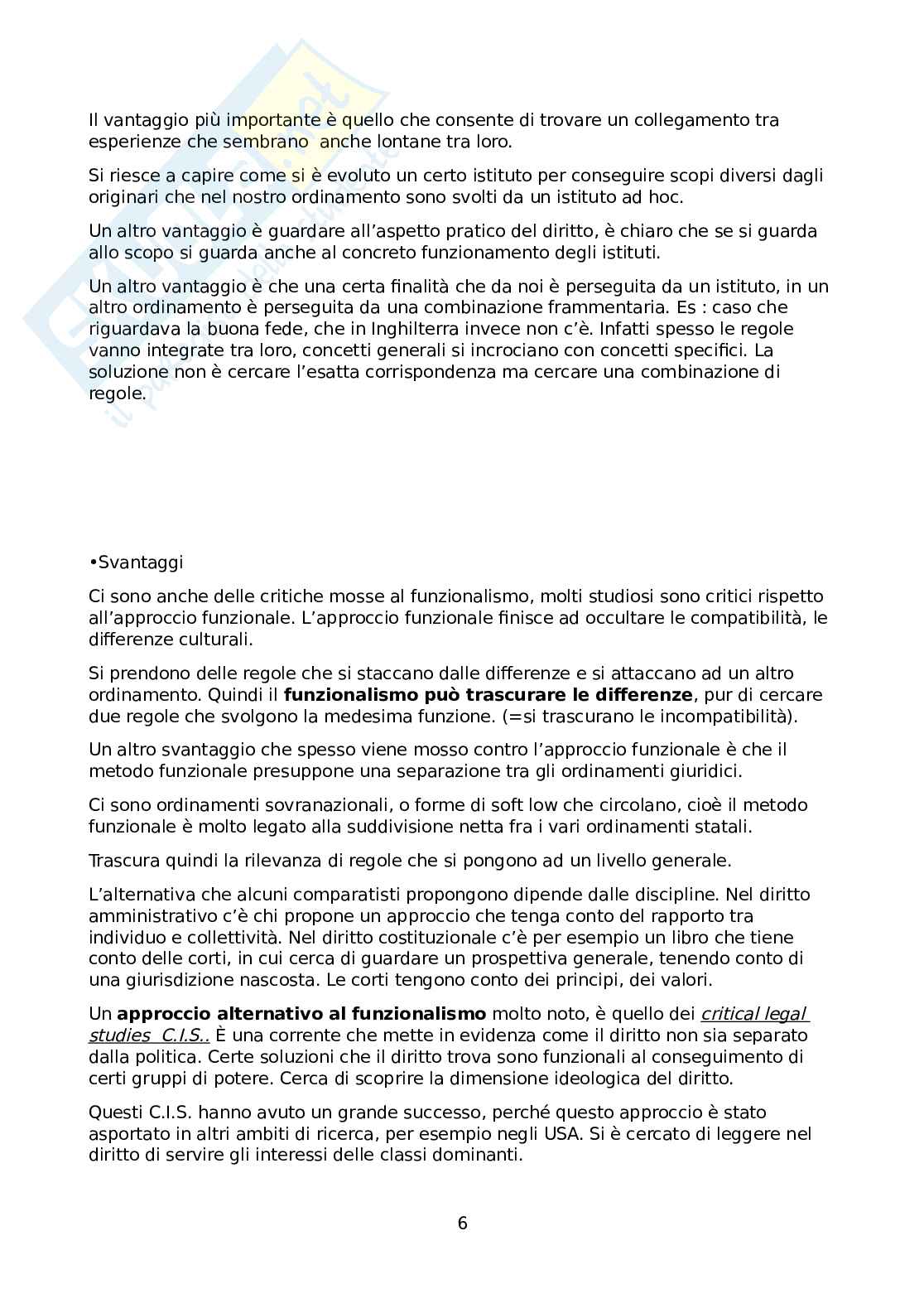 Sistemi giuridici comparati Pag. 6
