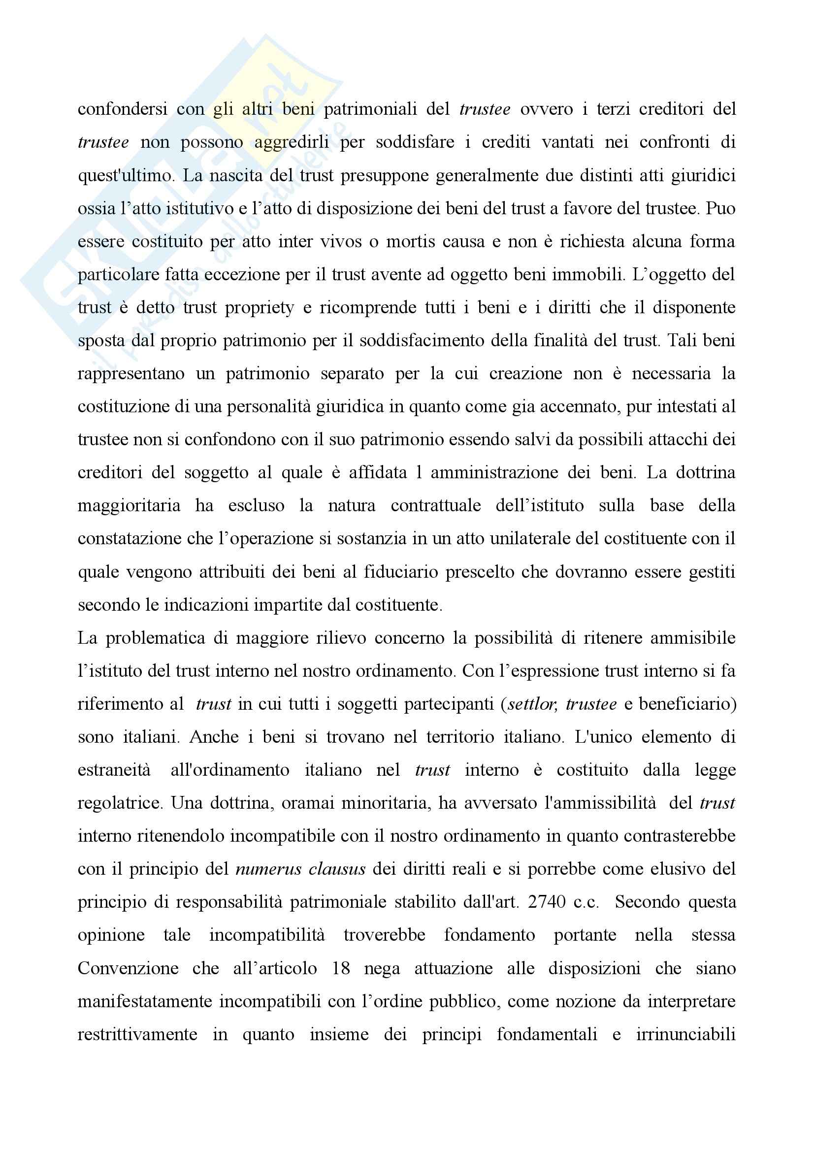 Diritto civile - il trust Pag. 2