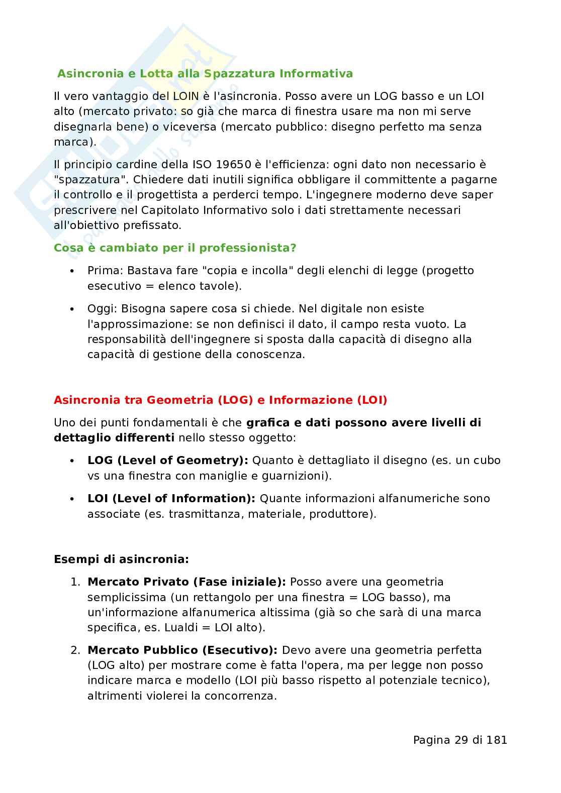 Appunti completi [A.A. 2026] – Project e Information Management delle costruzioni – Entrambi i Moduli Pag. 31