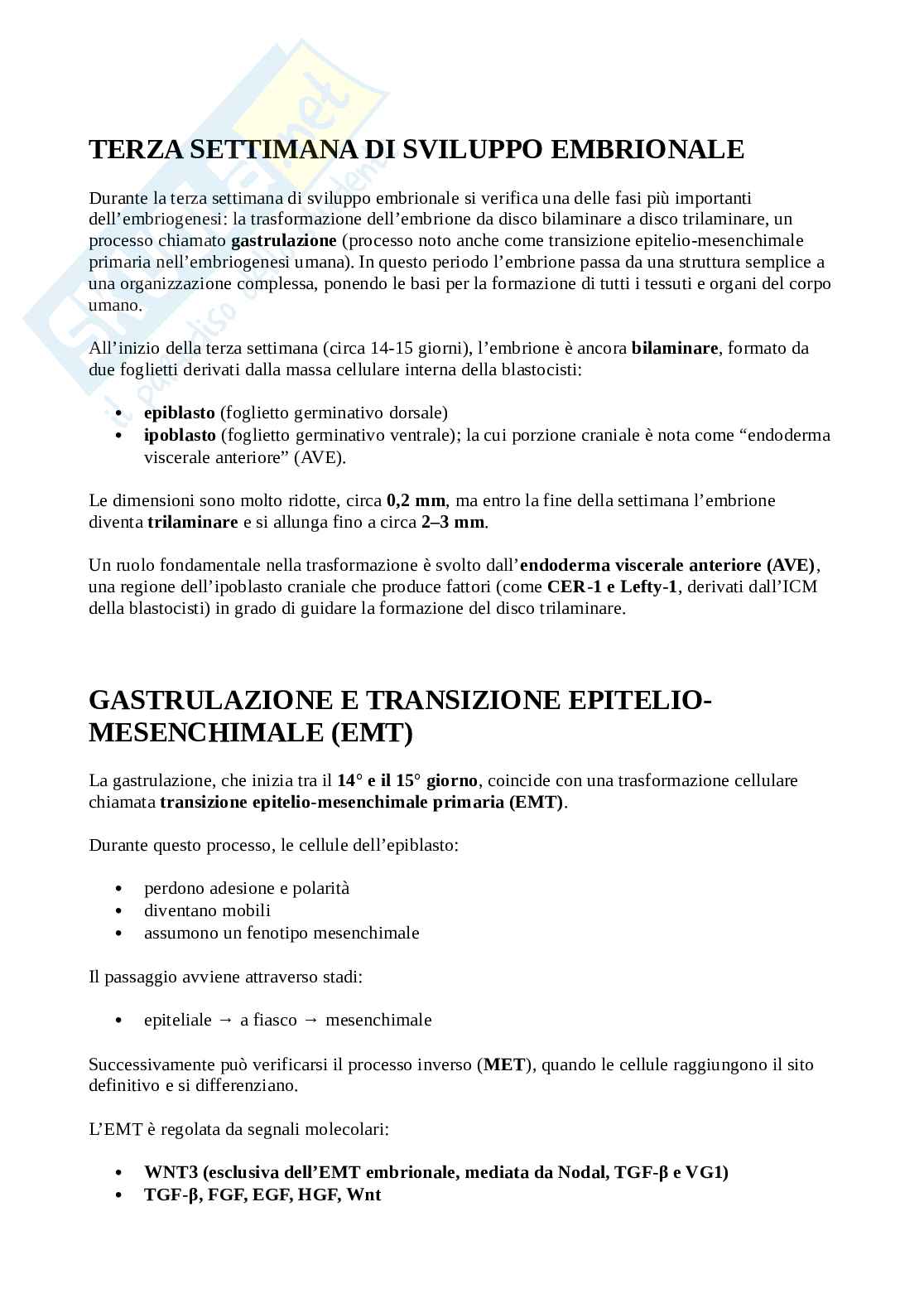 Riassunto esame Istologia ed embriologia umana, Prof. Virgilio Alberto, libro consigliato Istologia, Monesi Pag. 1