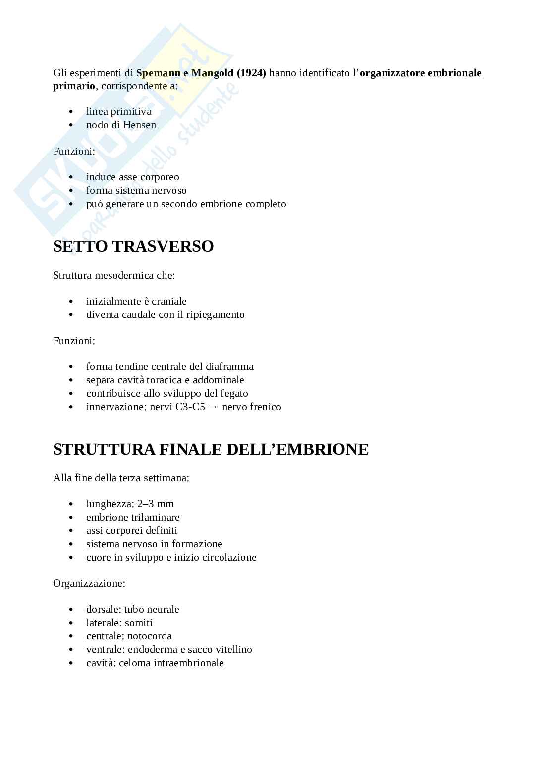 Riassunto esame Istologia ed embriologia umana, Prof. Virgilio Alberto, libro consigliato Istologia, Monesi Pag. 11