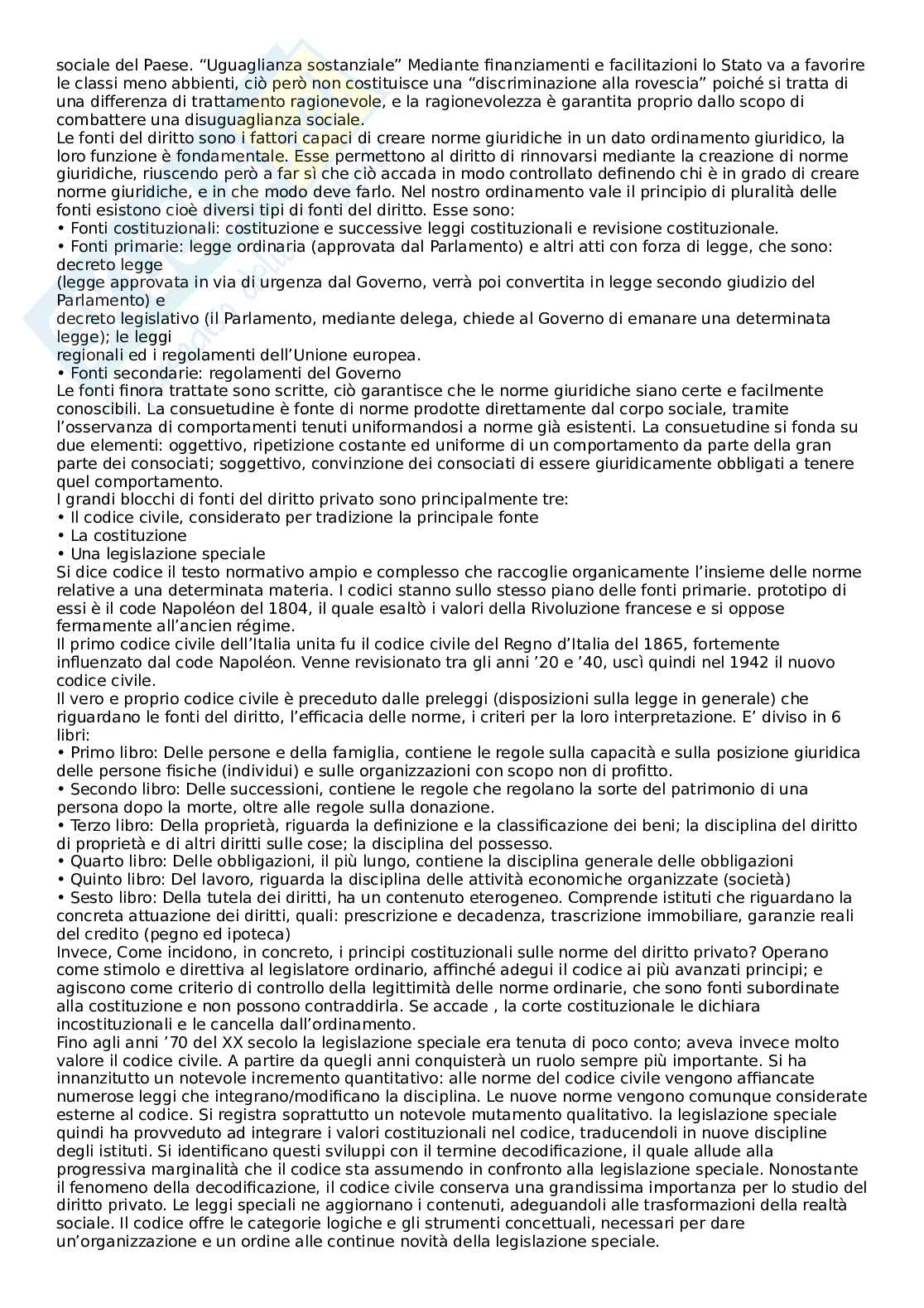 Domande orale Istituzioni di diritto privato Pag. 2