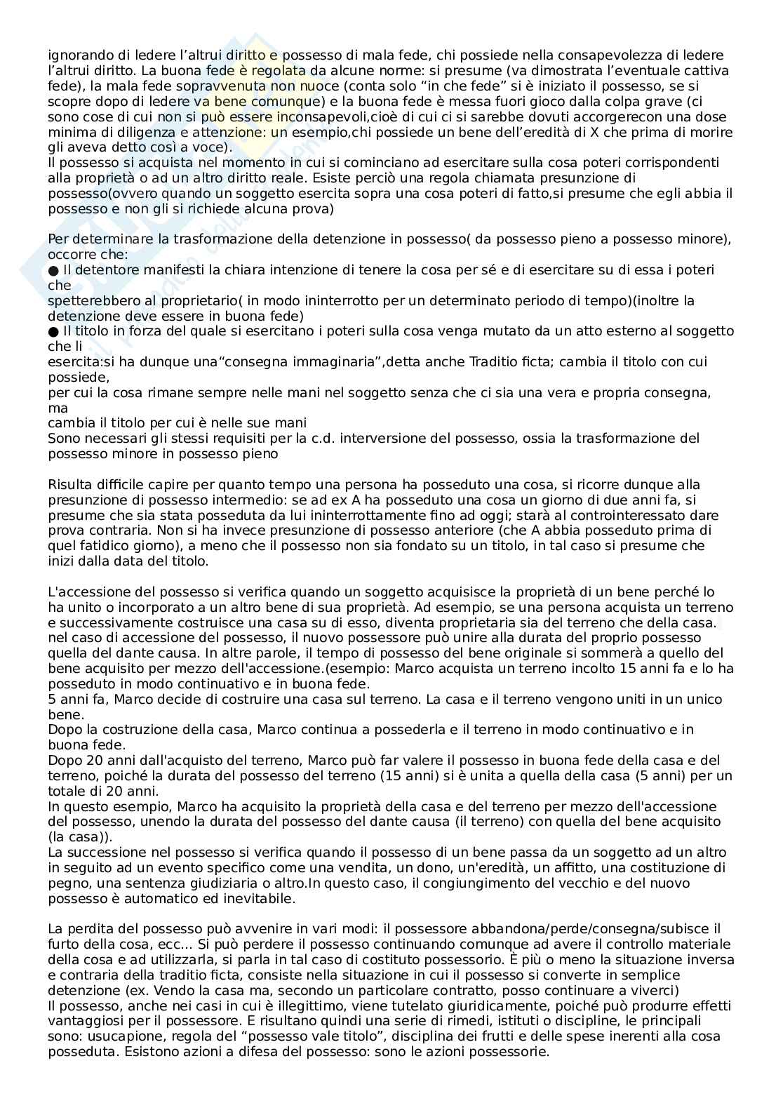 Domande orale Istituzioni di diritto privato Pag. 46