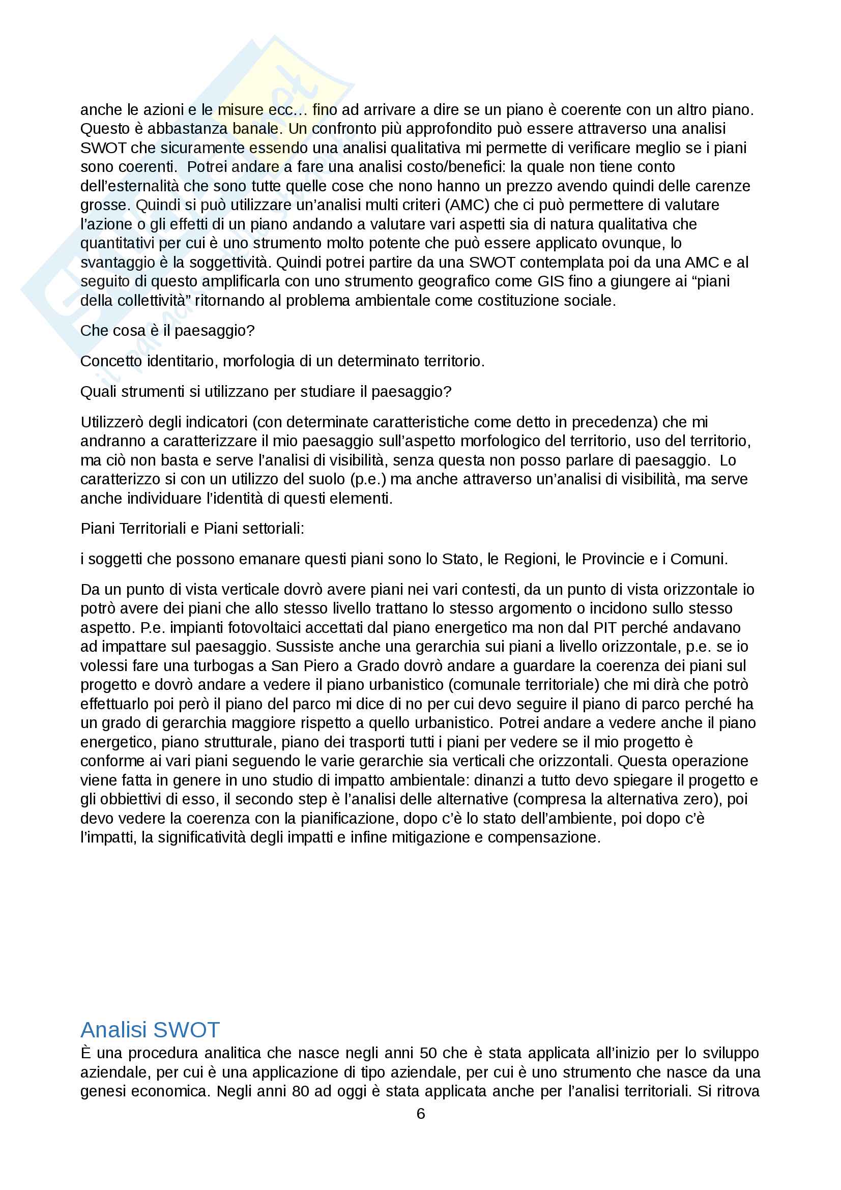 Tecniche per l'ambiente Pag. 6