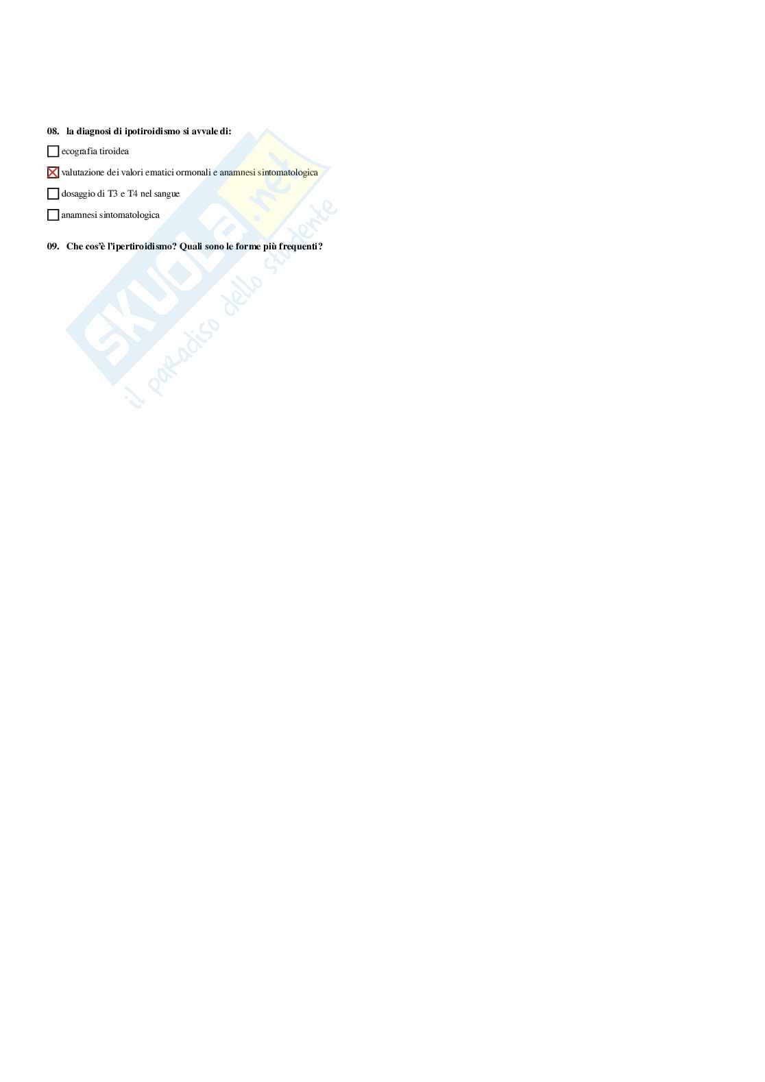 Paniere Endocrinologia applicata all'attività motoria (2026) - Risposte Multiple Corrette Pag. 26