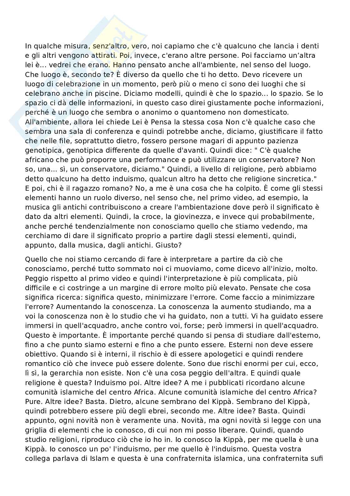 Appunti di Antropologia delle religioni integrati con slide e lezioni per primo esonero  Pag. 11