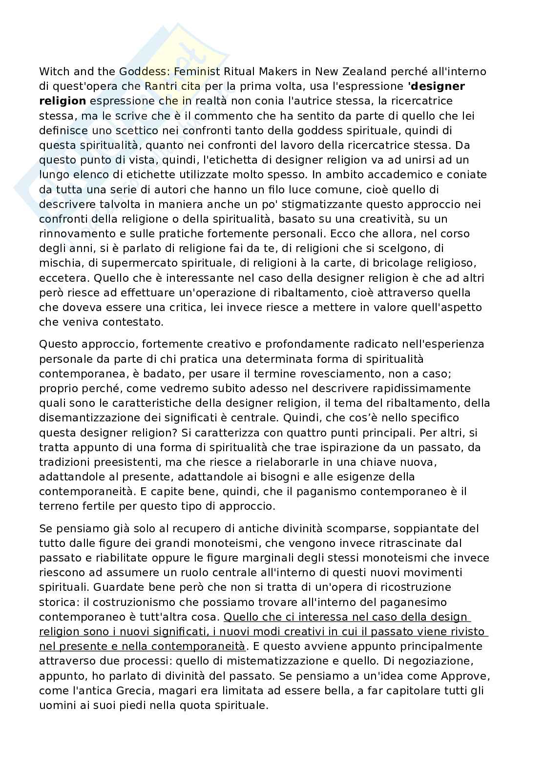 Appunti di Antropologia delle religioni integrati con slide e lezioni per primo esonero  Pag. 16