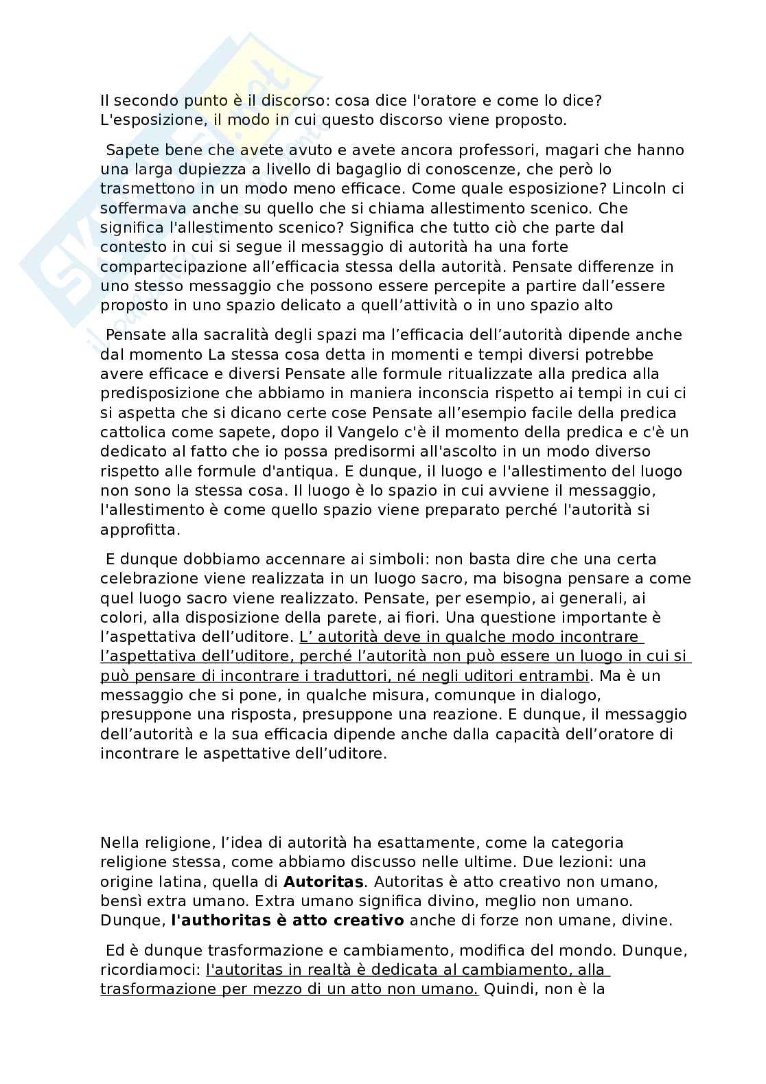 Appunti di Antropologia delle religioni integrati con slide e lezioni per primo esonero  Pag. 41