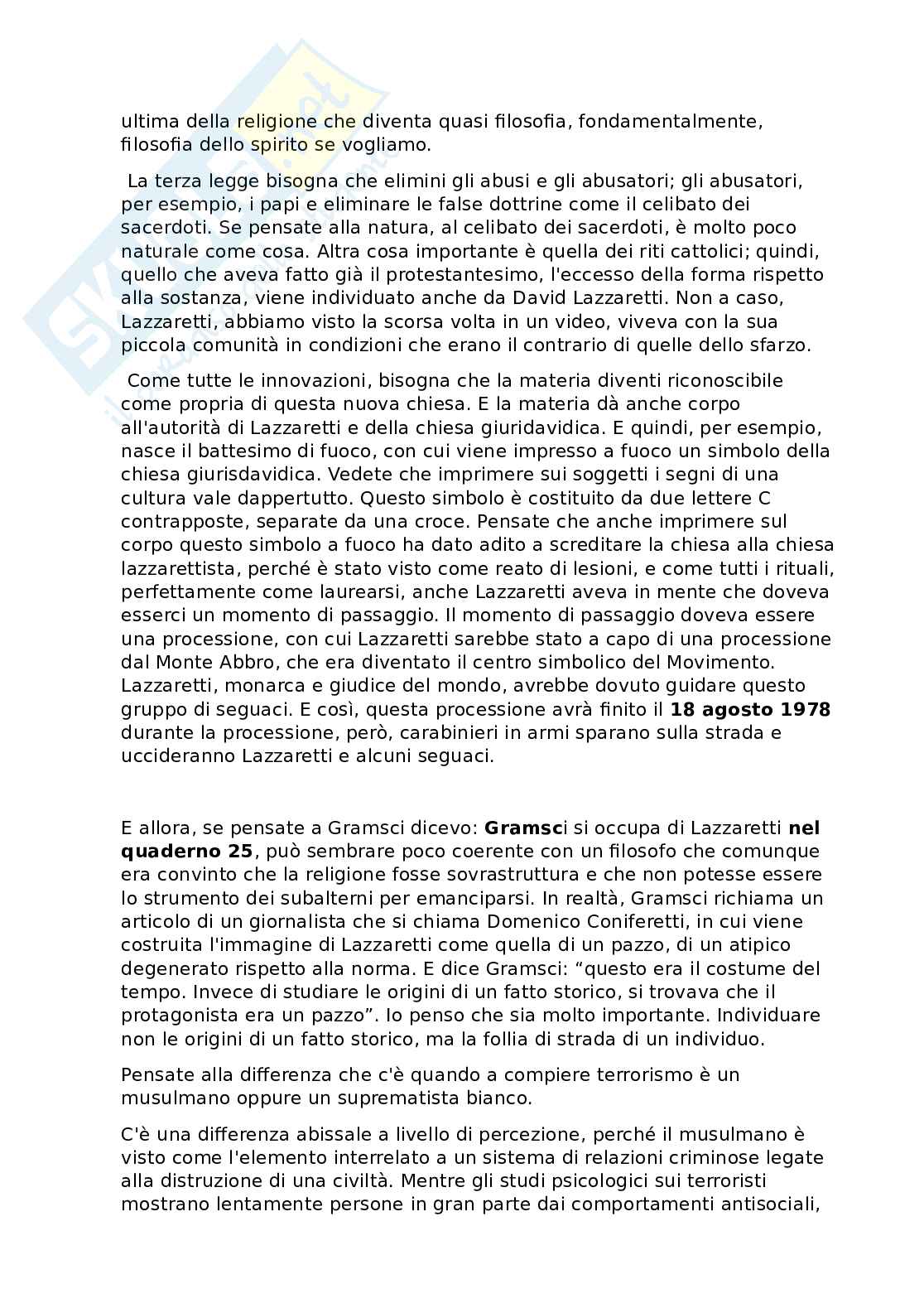 Appunti di Antropologia delle religioni integrati con slide e lezioni per primo esonero  Pag. 66
