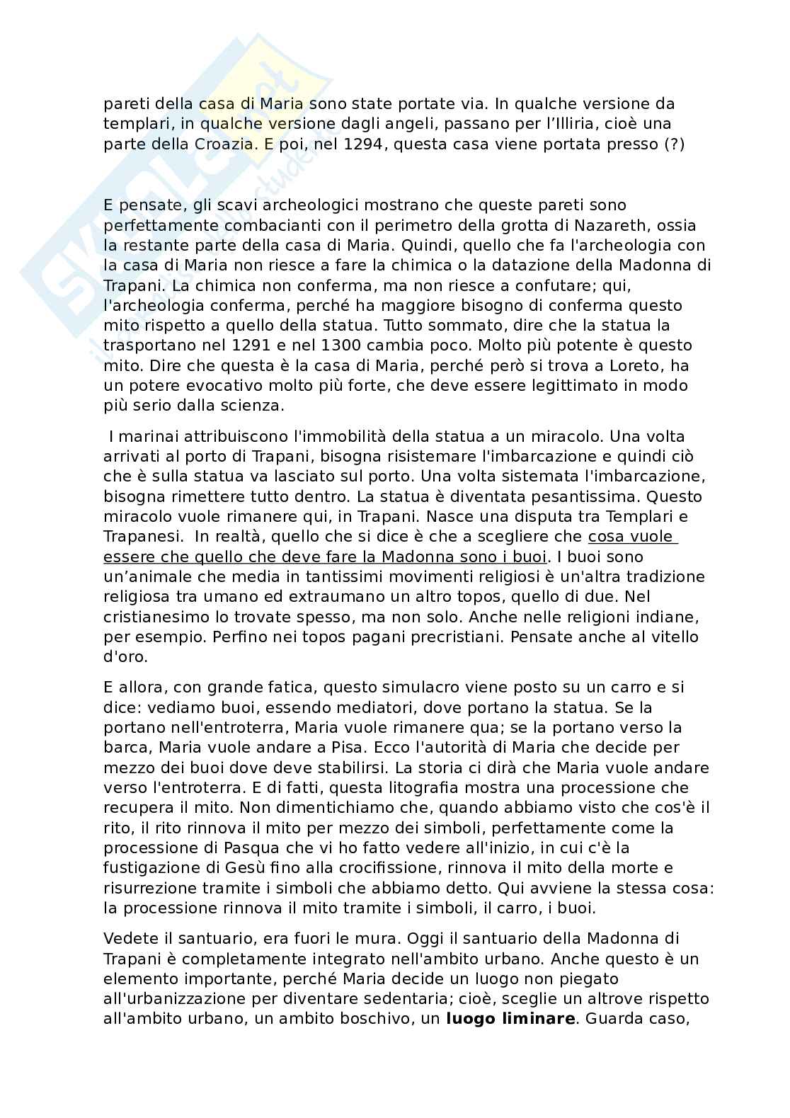 Appunti di Antropologia delle religioni integrati con slide e lezioni per primo esonero  Pag. 71