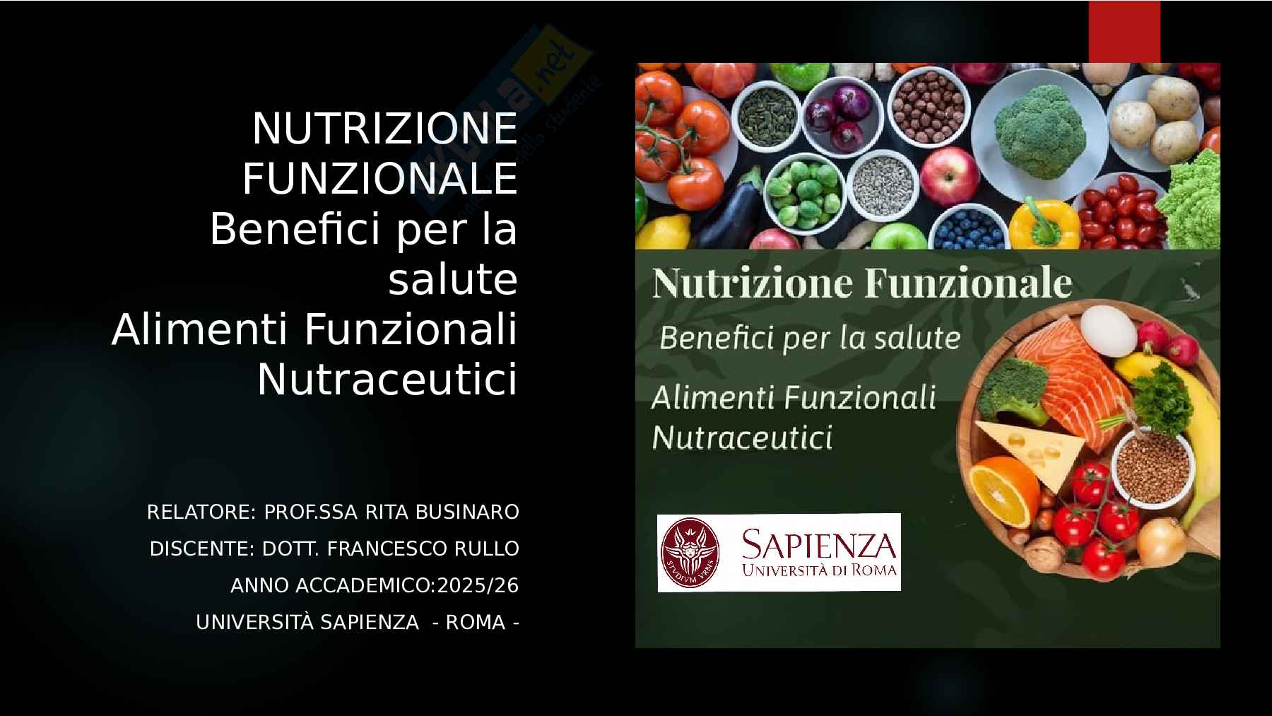 Nutrizione Funzionale Pag. 1