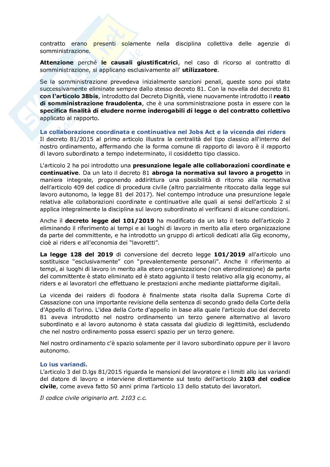 Appunti domande orale 2020 diritto del lavoro Pag. 16