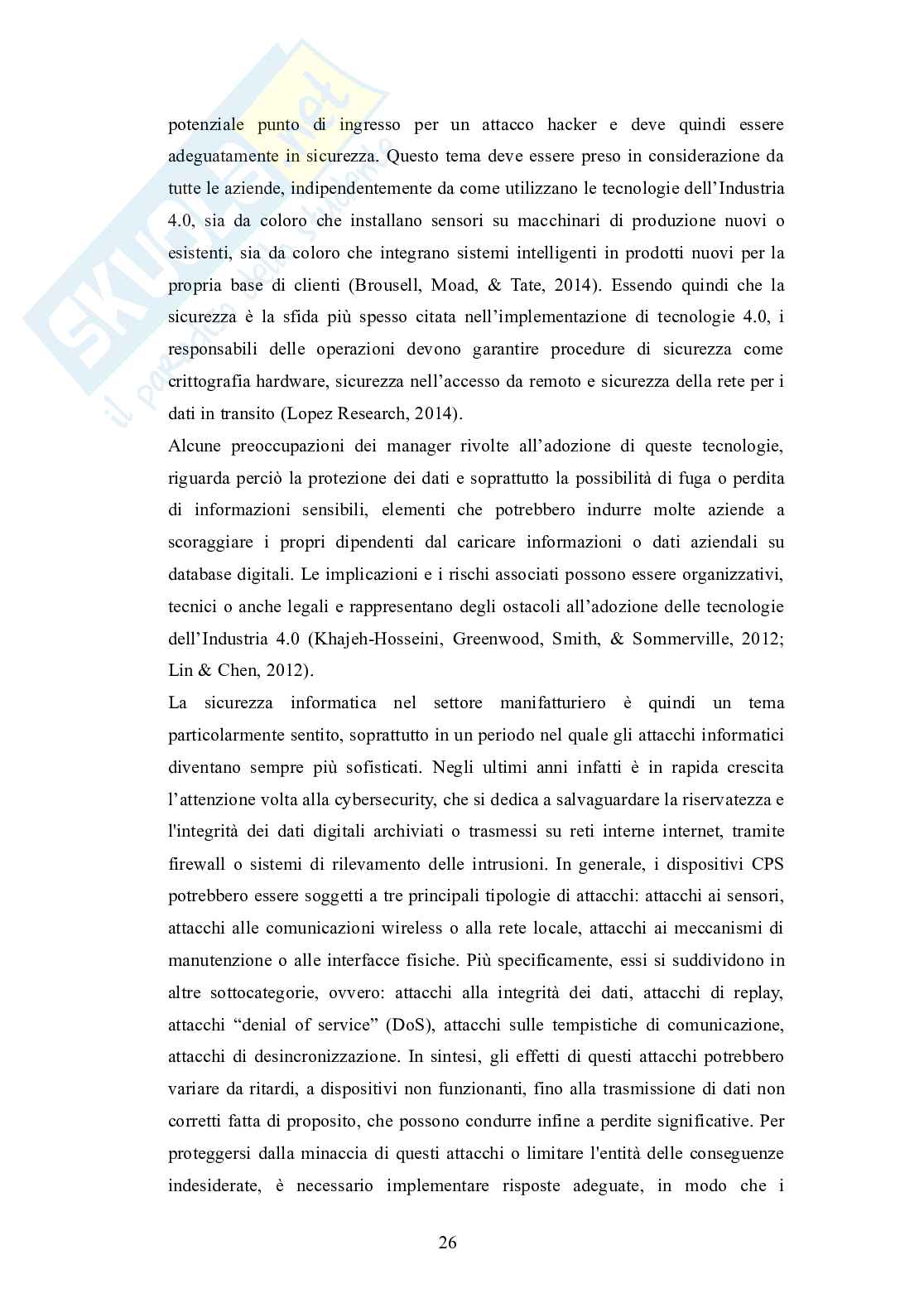 Tesi magistrale: Industria 4.0 e Casi Studio Aziende Venete (Strategia Aziendale) - Valutazione 110L Pag. 26