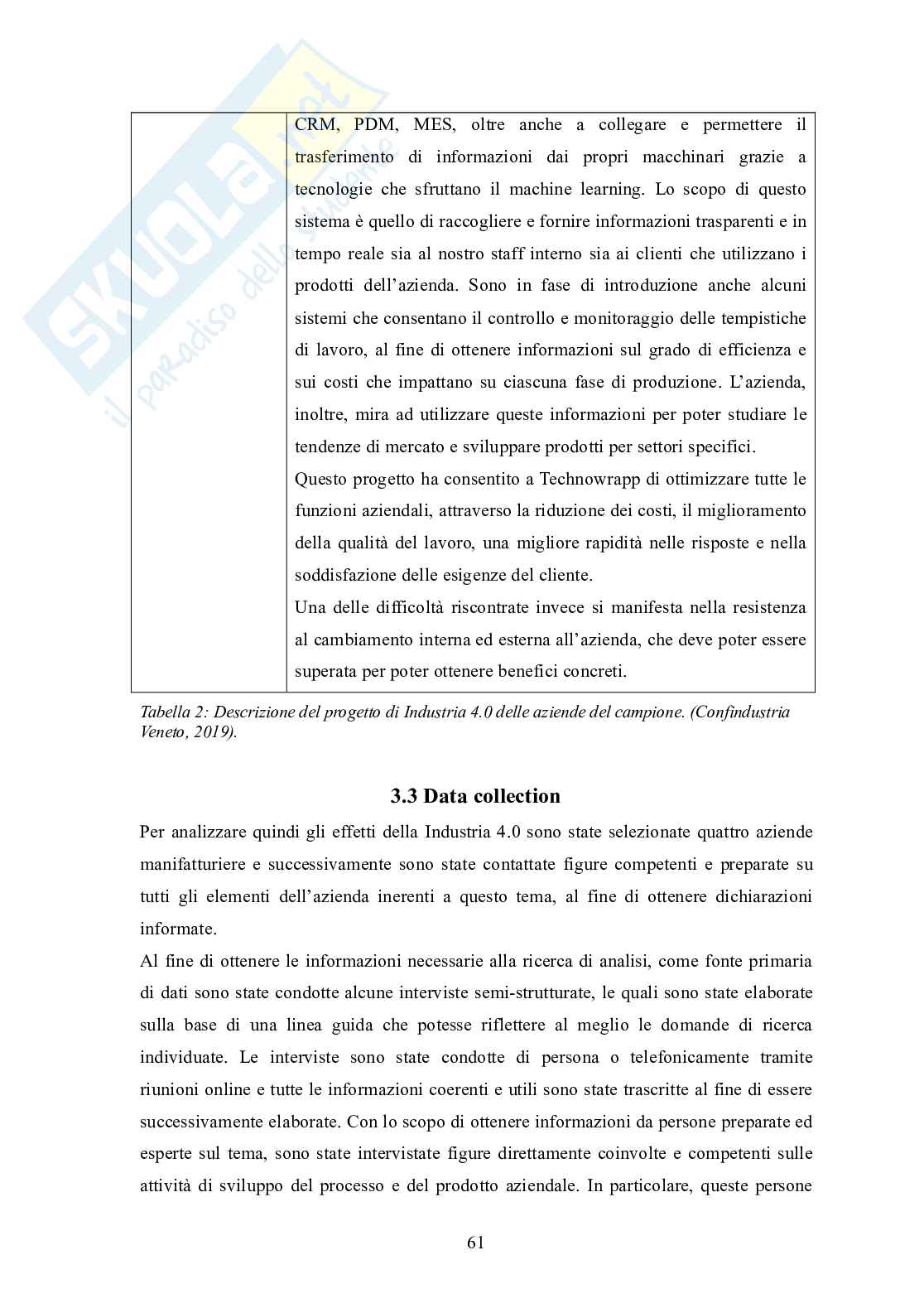 Tesi magistrale: Industria 4.0 e Casi Studio Aziende Venete (Strategia Aziendale) - Valutazione 110L Pag. 61