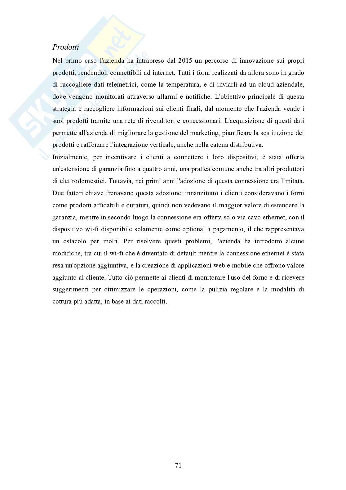 Tesi magistrale: Industria 4.0 e Casi Studio Aziende Venete (Strategia Aziendale) - Valutazione 110L Pag. 71