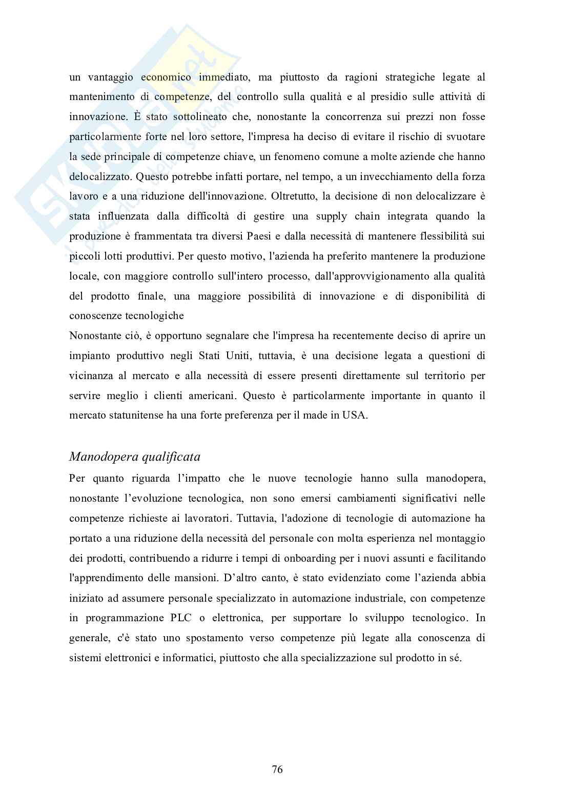 Tesi magistrale: Industria 4.0 e Casi Studio Aziende Venete (Strategia Aziendale) - Valutazione 110L Pag. 76
