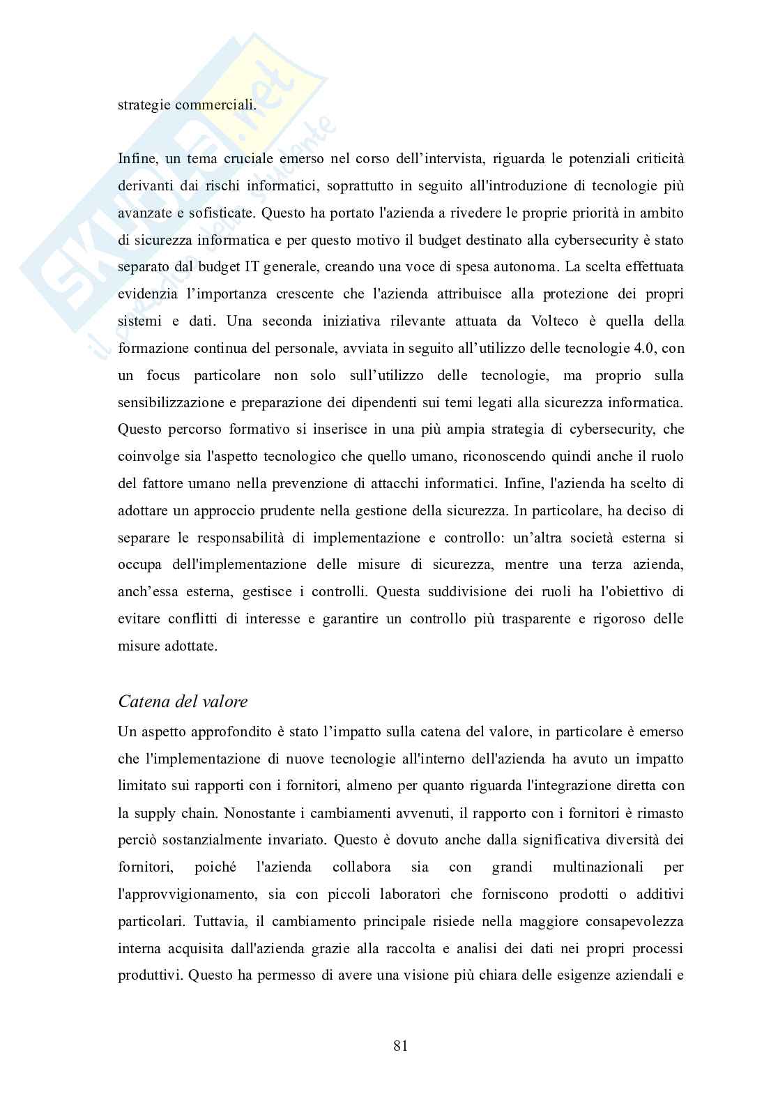 Tesi magistrale: Industria 4.0 e Casi Studio Aziende Venete (Strategia Aziendale) - Valutazione 110L Pag. 81