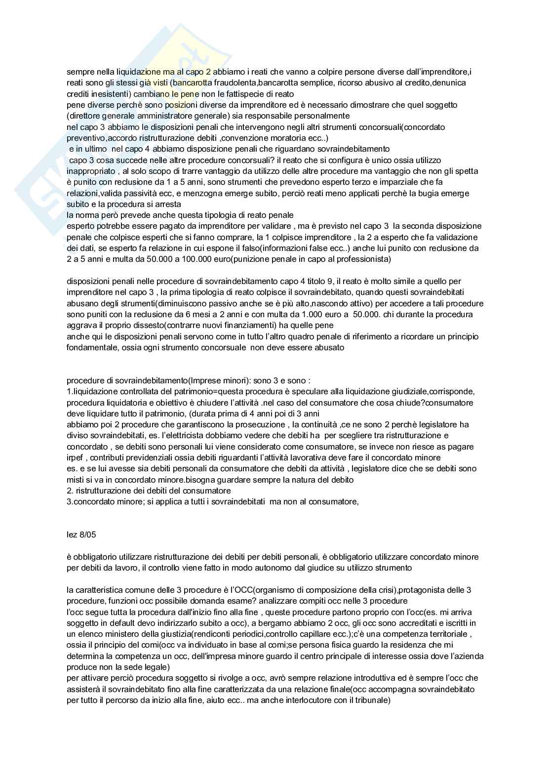 Diritto delle procedure concorsuali  Pag. 16