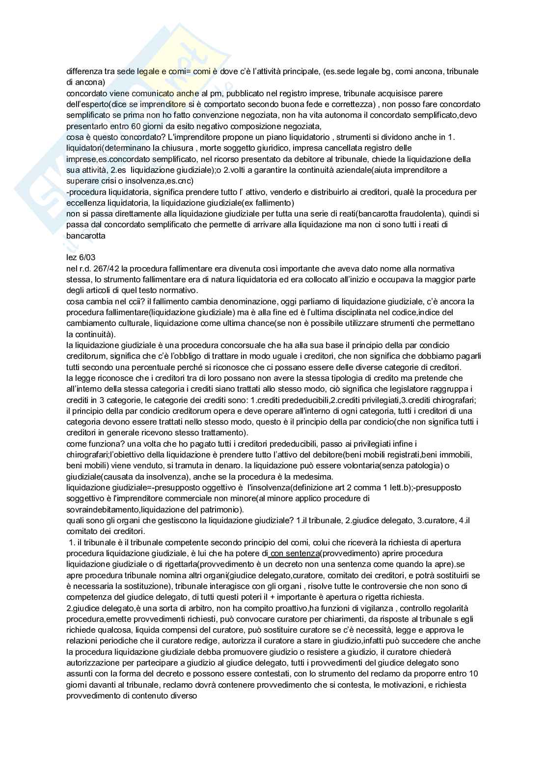 Diritto delle procedure concorsuali  Pag. 6