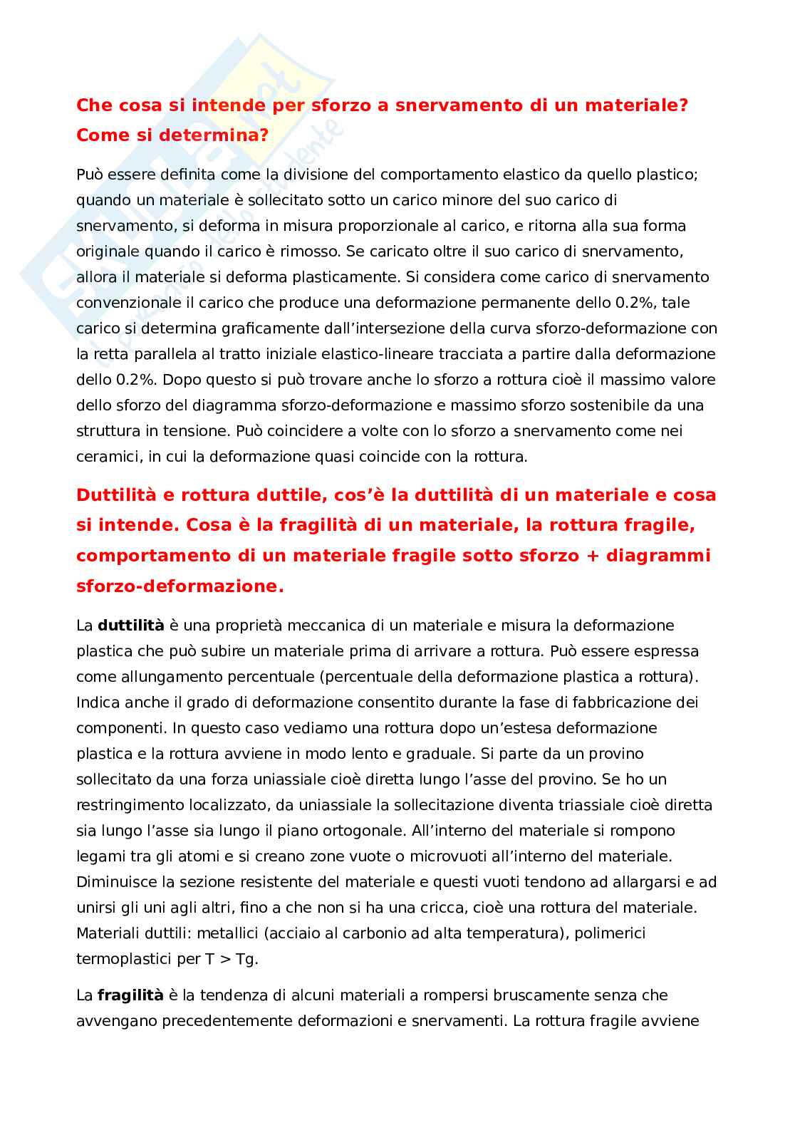  Domande tecnologie dei materiali Pag. 2